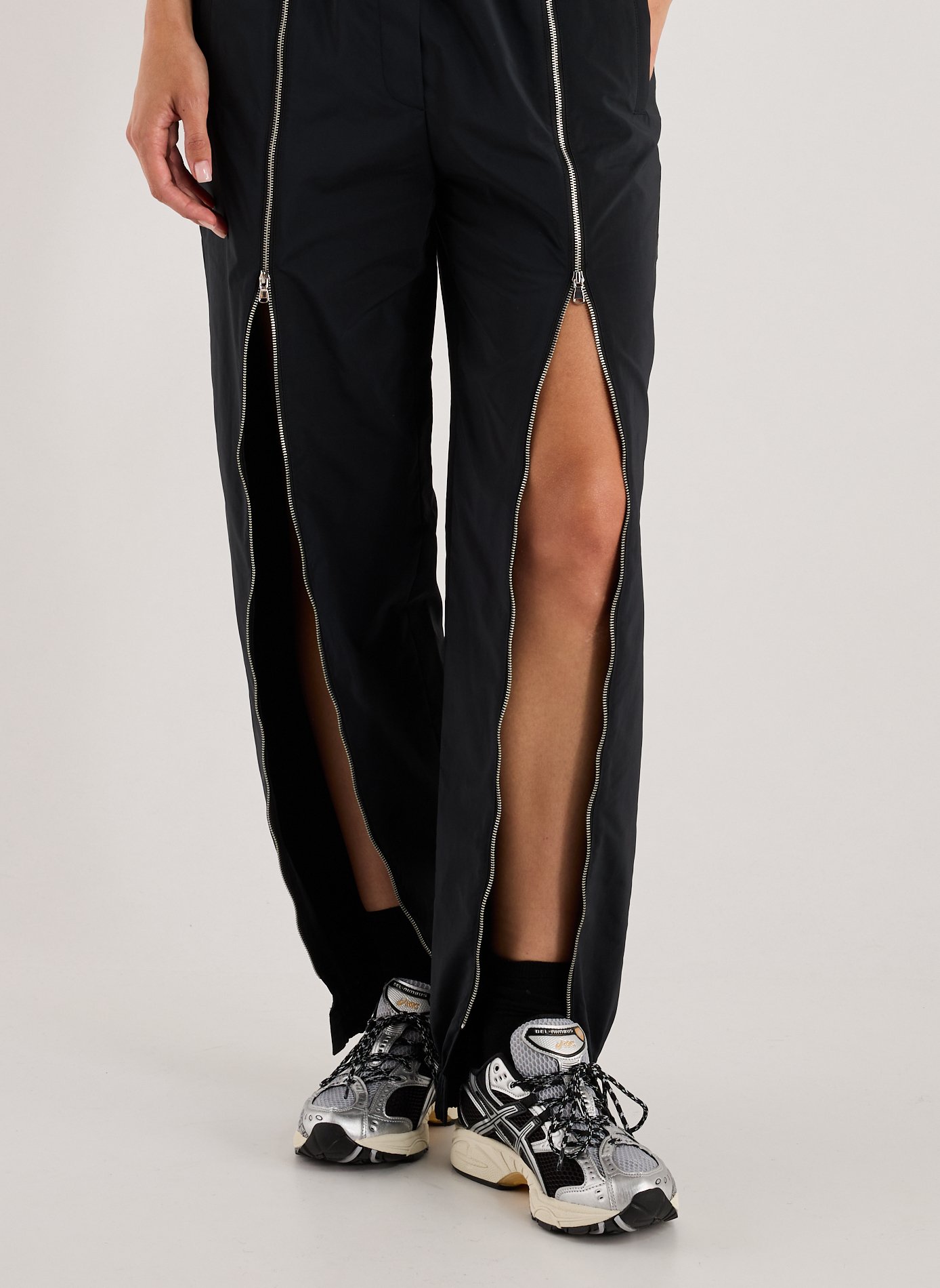 Pantalon de survêtement zippé TIBI Noir