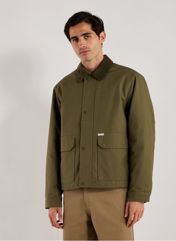 Cotton jacket Green Guess - Men | Printemps.com Cotton jacket Green Guess - Men | Printemps.com
