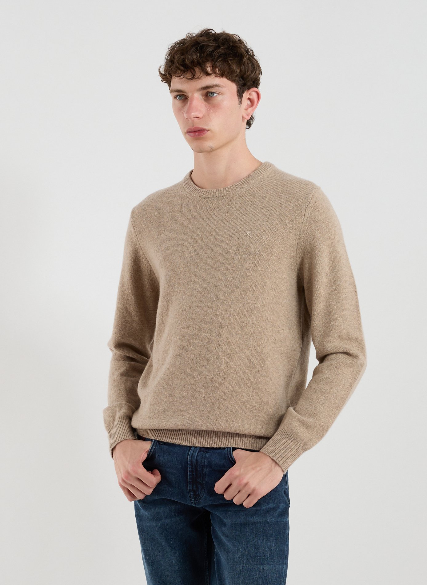 HACKETT Crew-neck jumper Beige