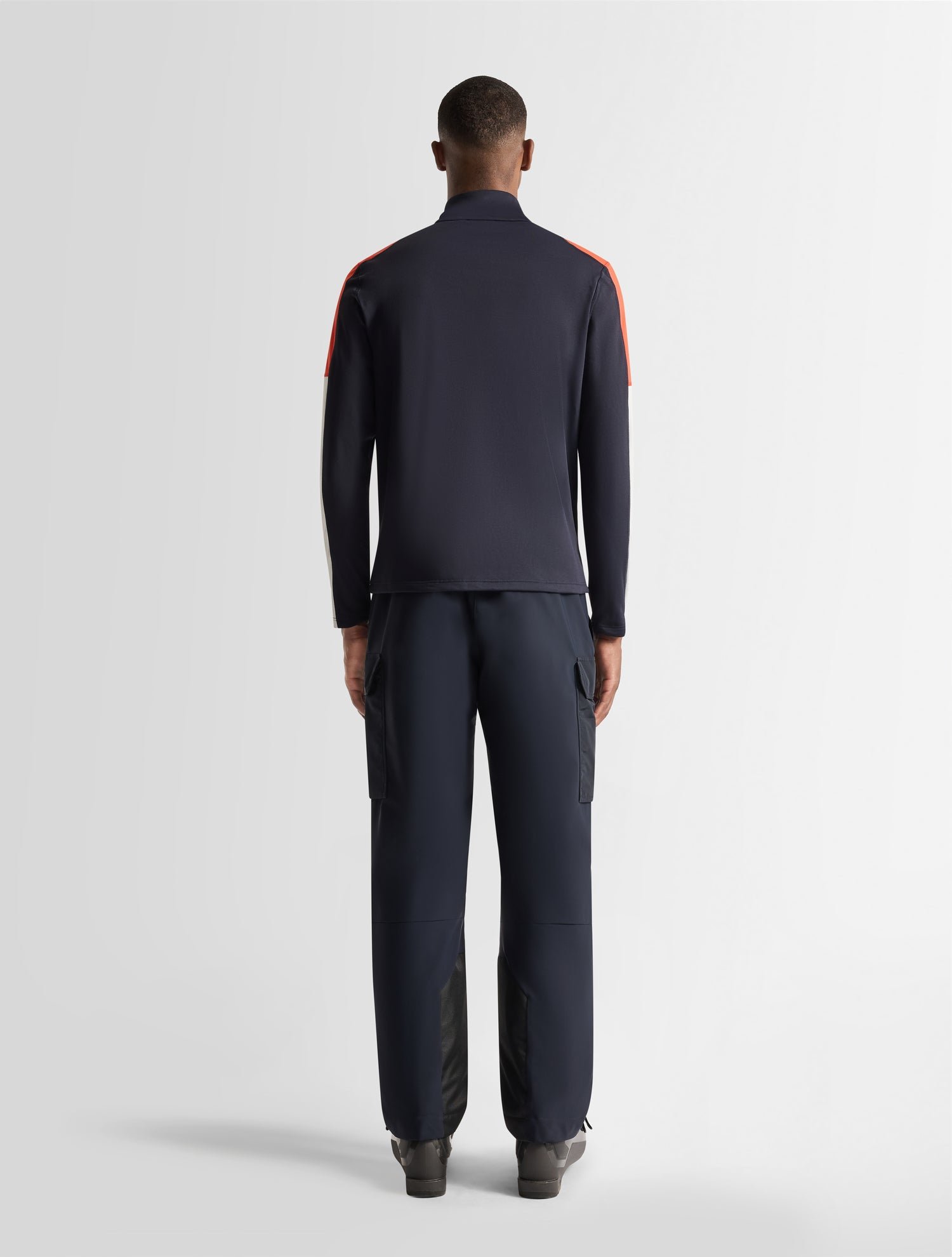 Sous pull de ski pravio col montant  coupe regular Bleu