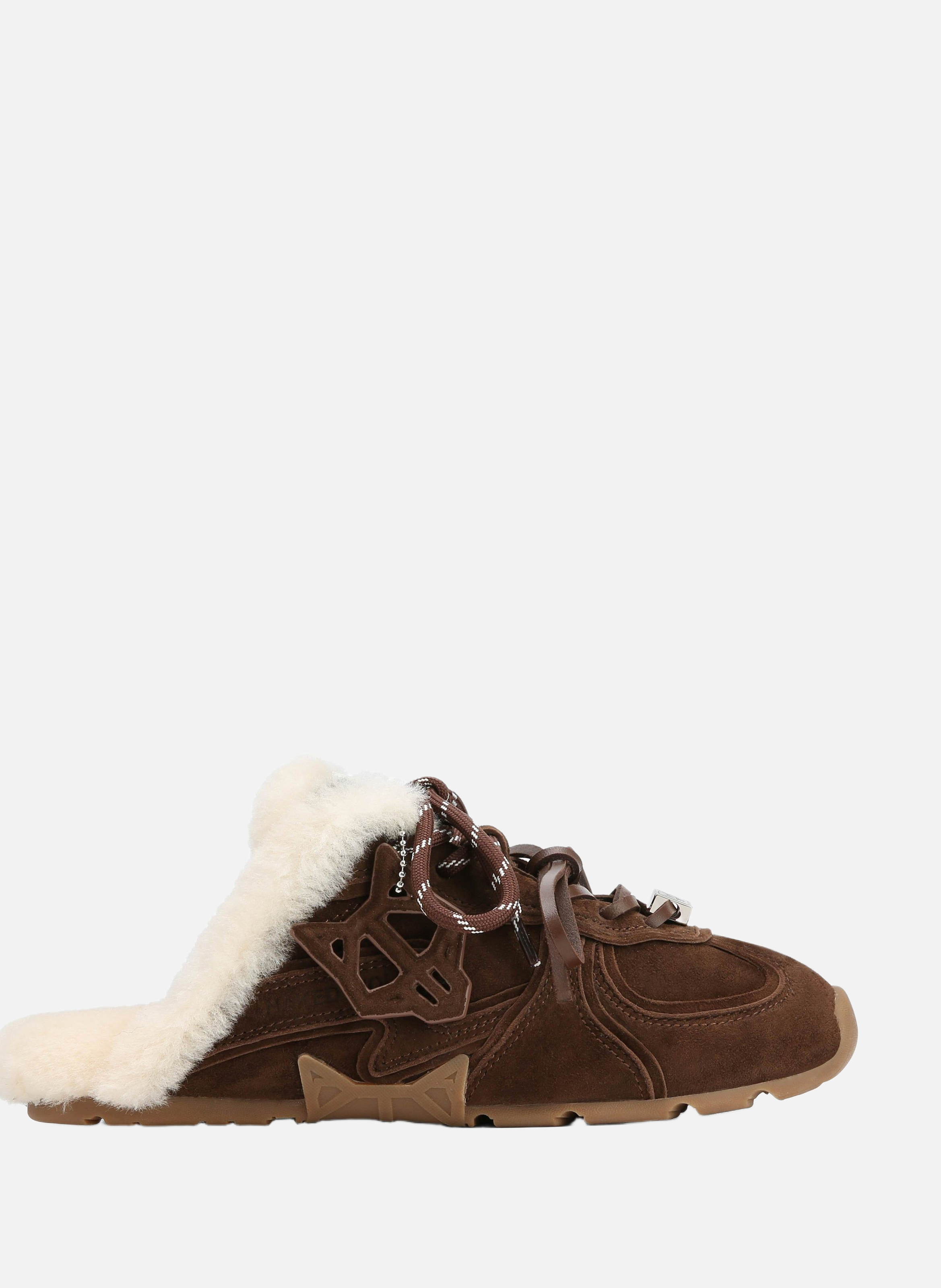 Mules adorn NAKED WOLFE Marron