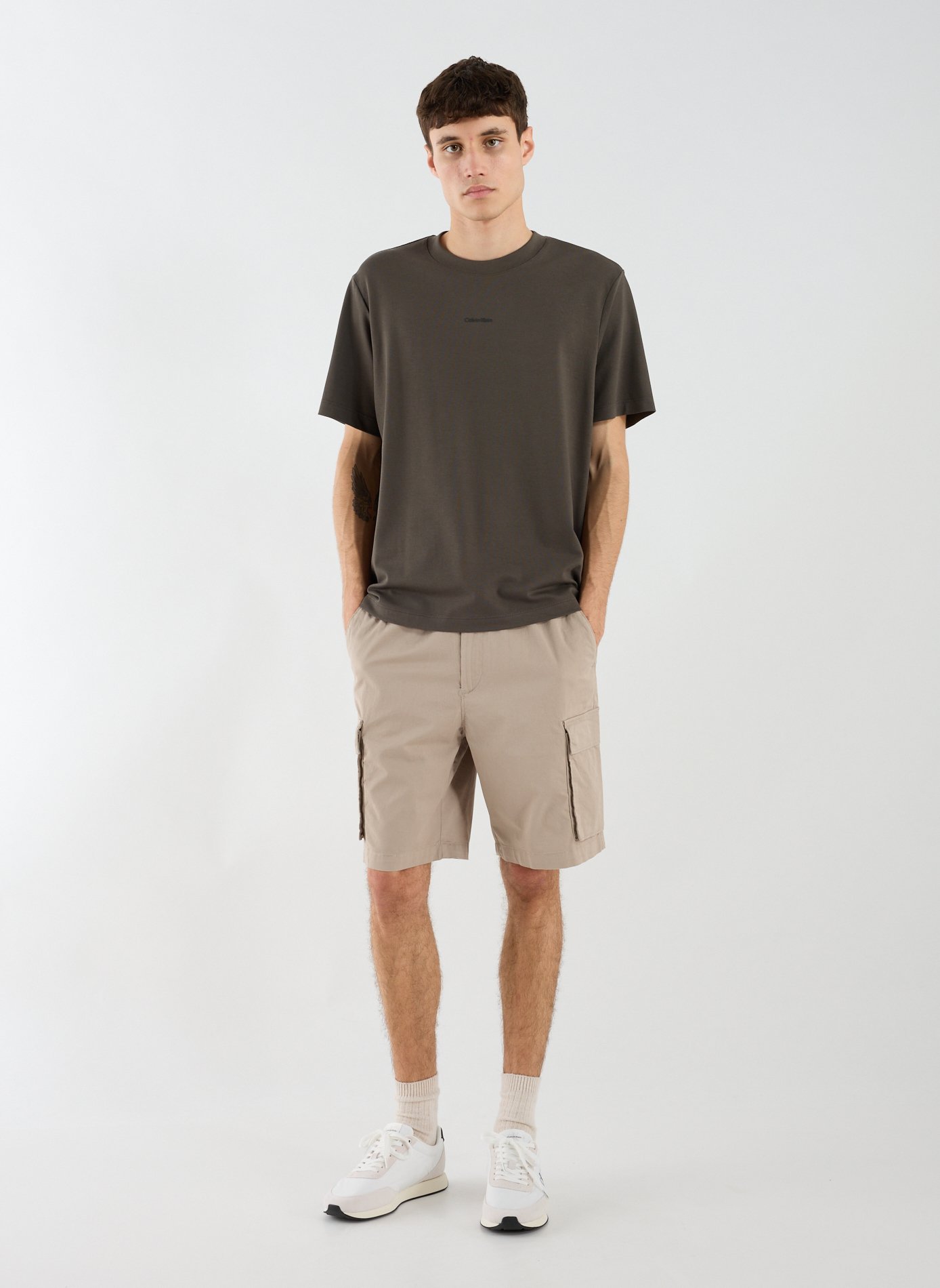 Classic Cotton T-Shirt CALVIN KLEIN Khaki
