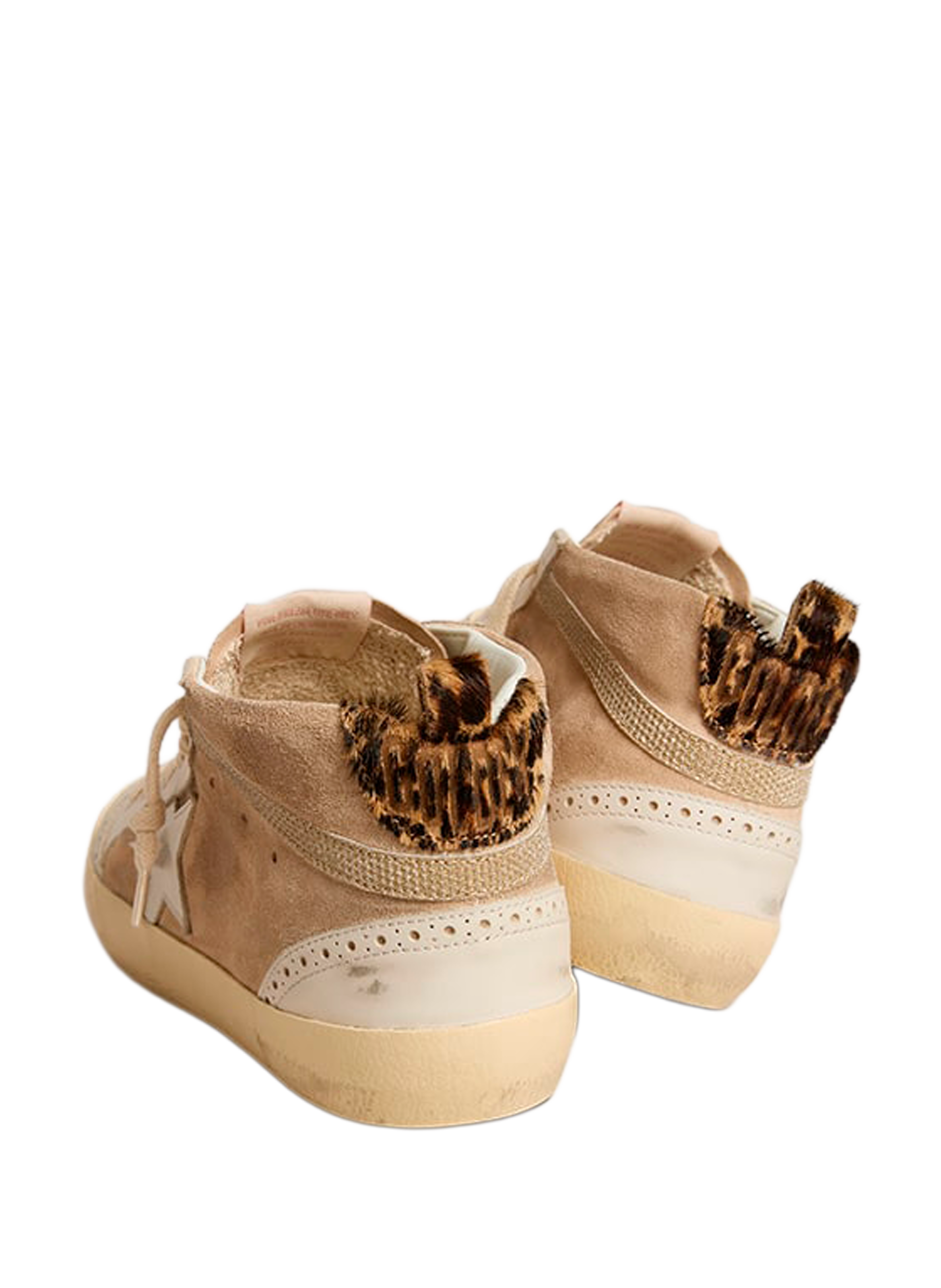 Baskets Mid-Star en cuir GOLDEN GOOSE Multicolore