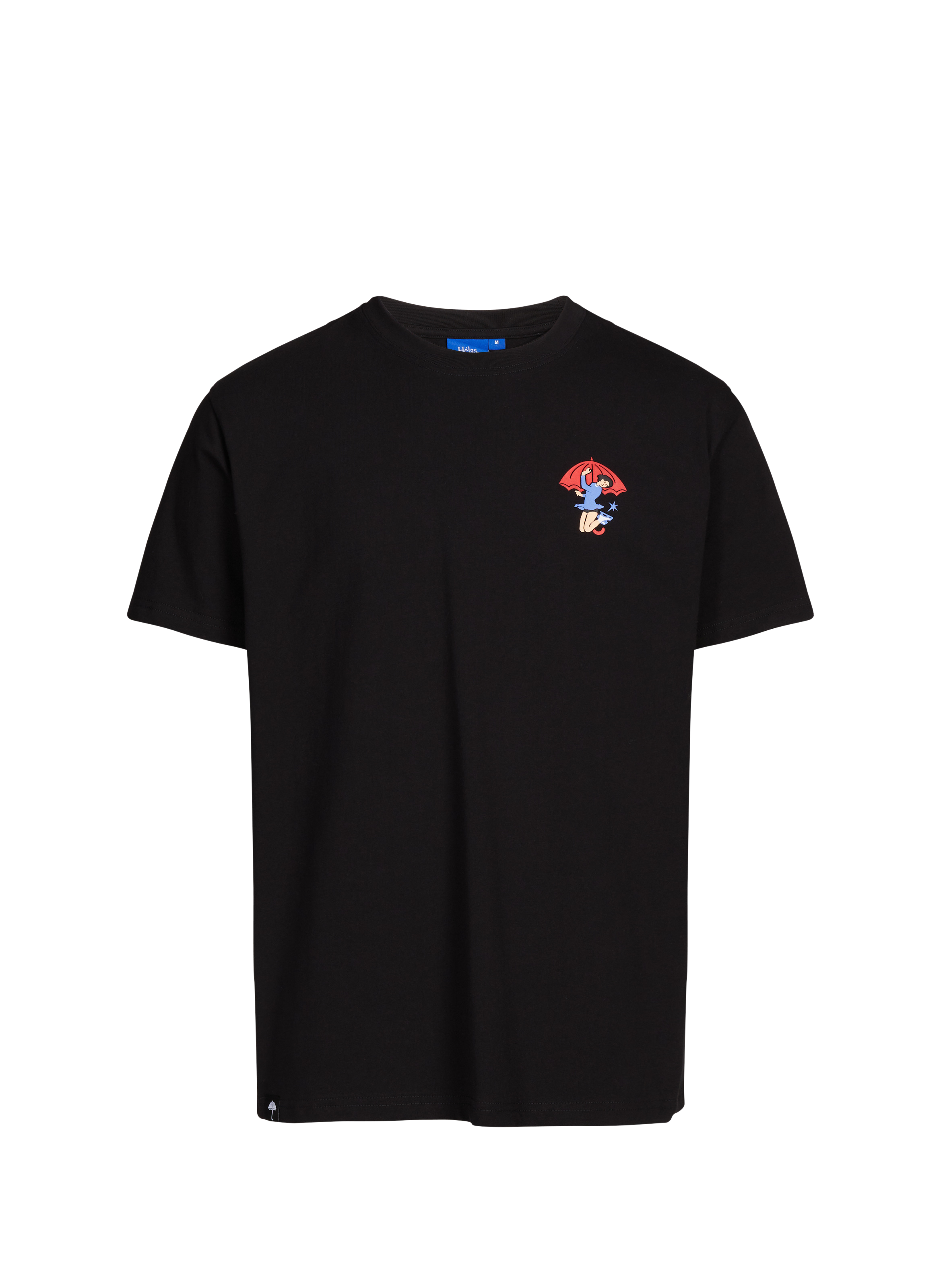 T-shirt Skating in cotton HELAS CAPS Black