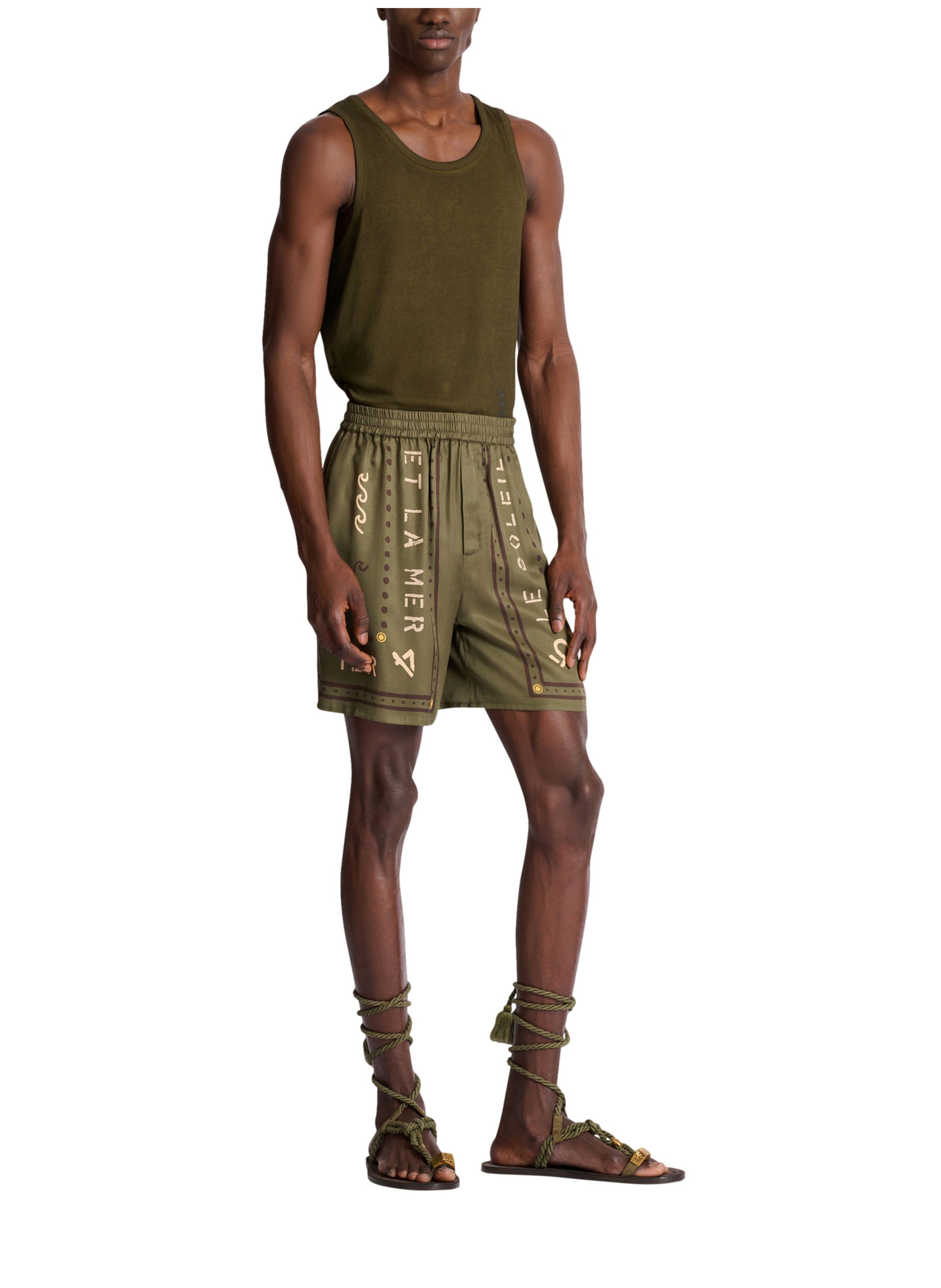 Bermuda imprimé balmain club BALMAIN Vert
