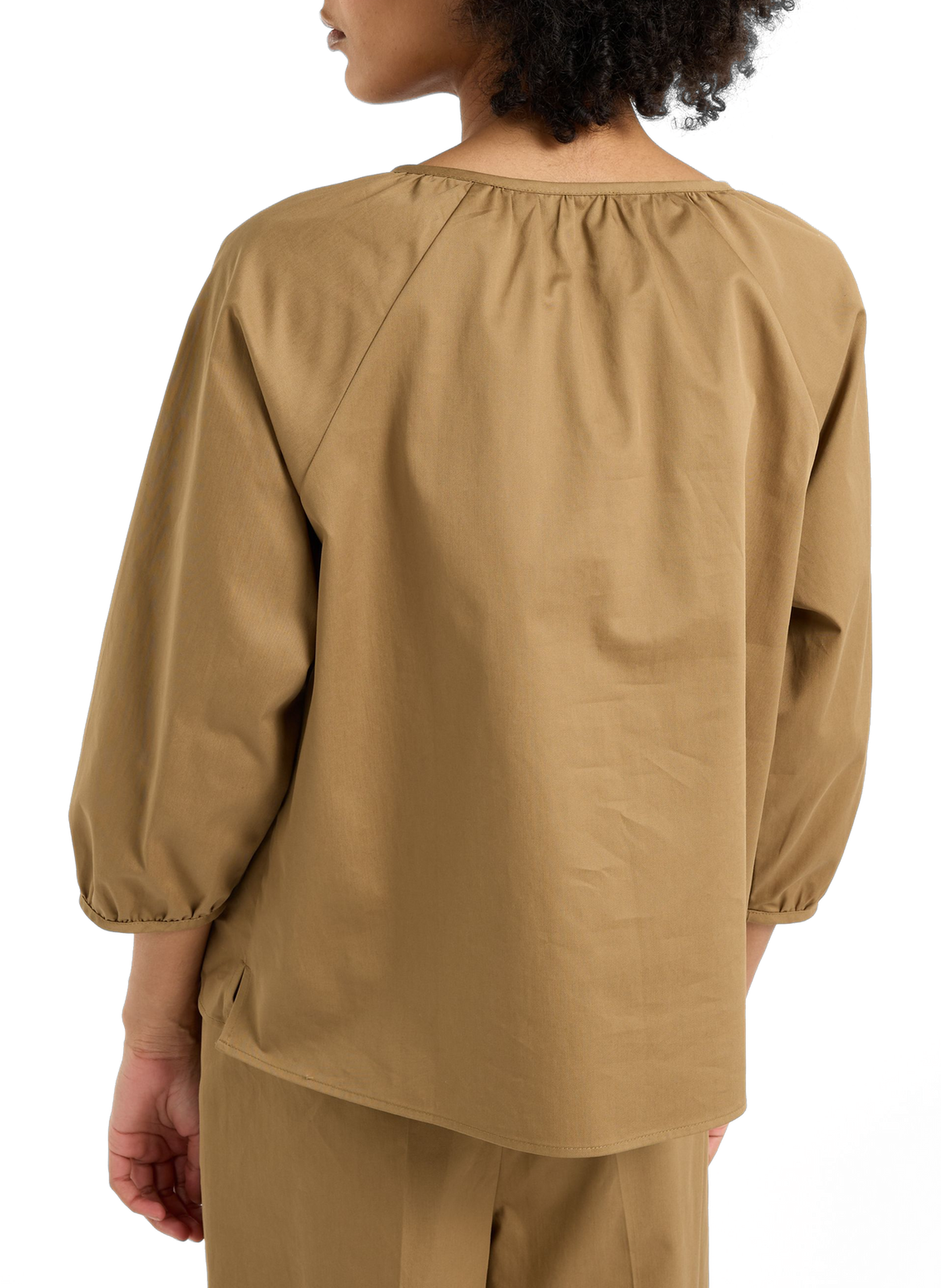 Thick cotton blouse SAISON 1865 Brown