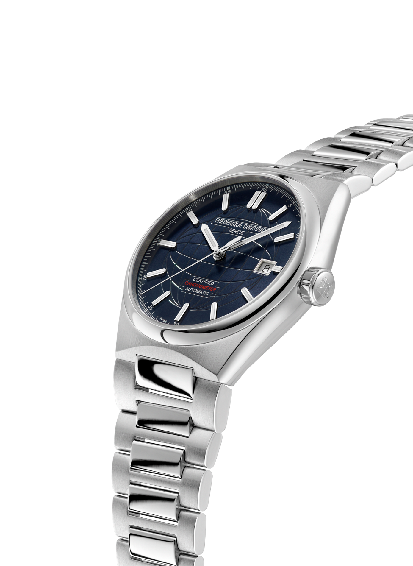 Automatische Uhr Highlife Automatic Cosc aus Edelstahl FREDERIQUE CONSTANT Grun