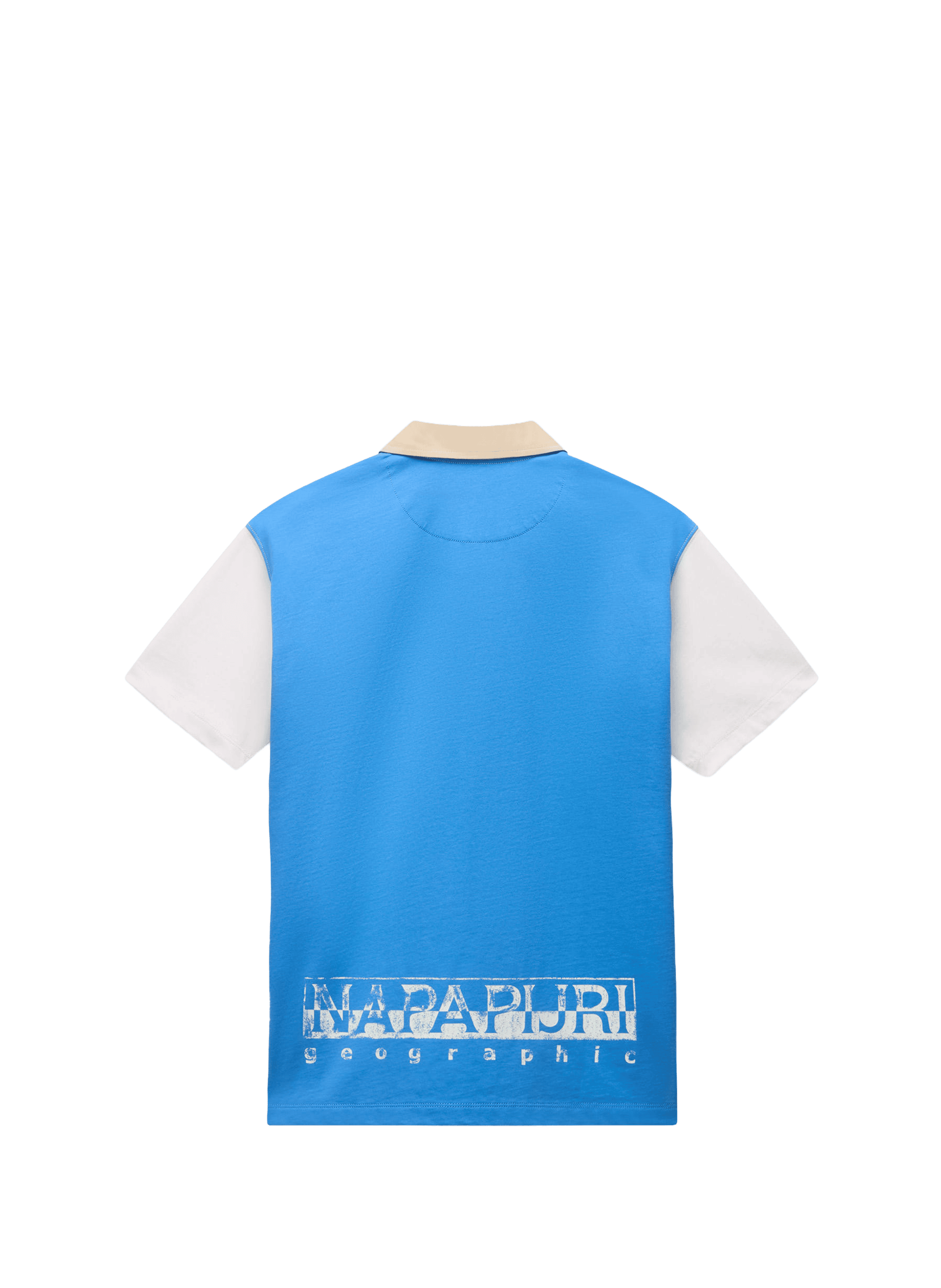 Polo manches courtes Reflect à logo en coton NAPAPIJRI Blanc