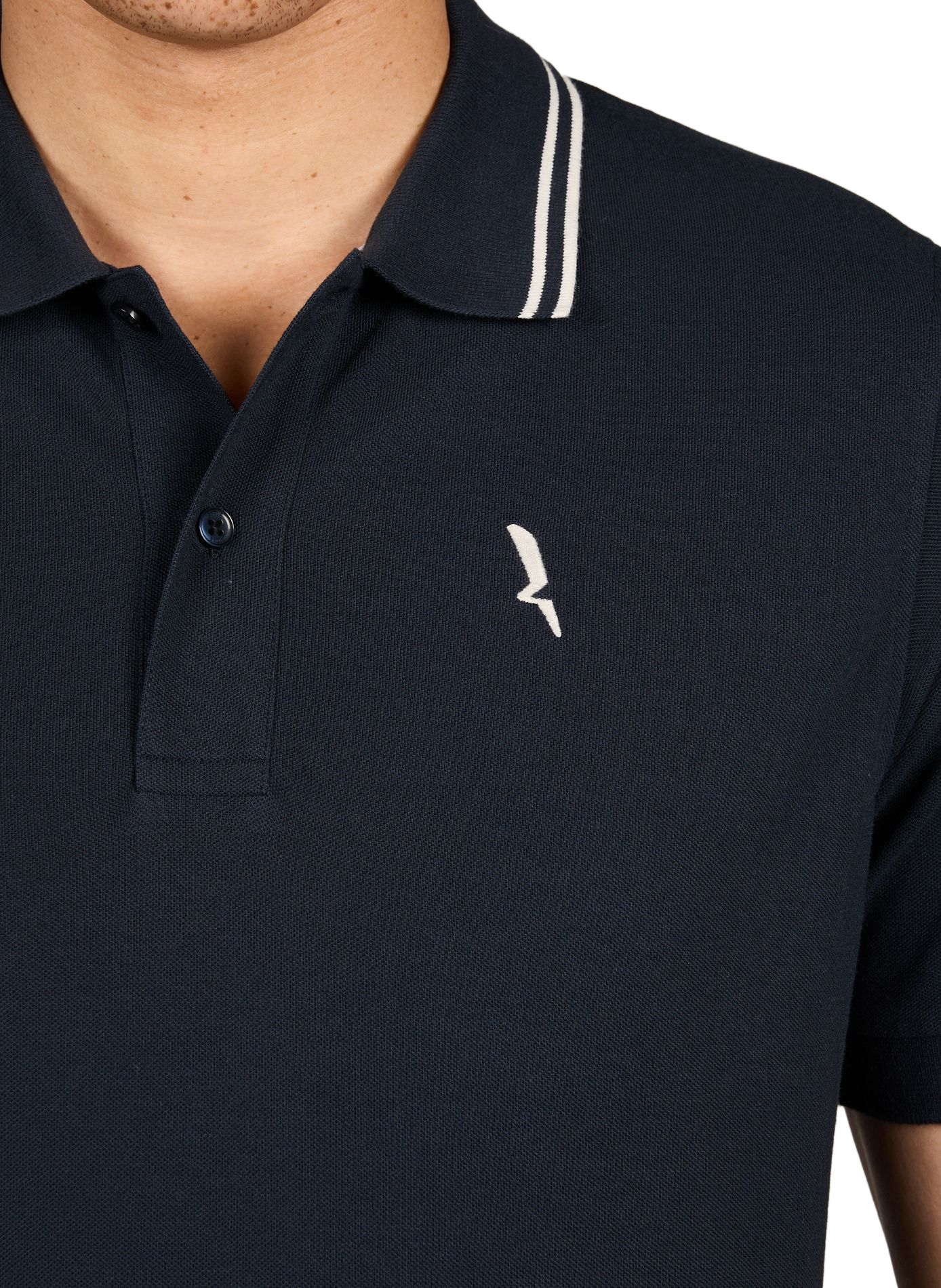 Short-sleeved polo shirt in blended cotton AIGLE Blue