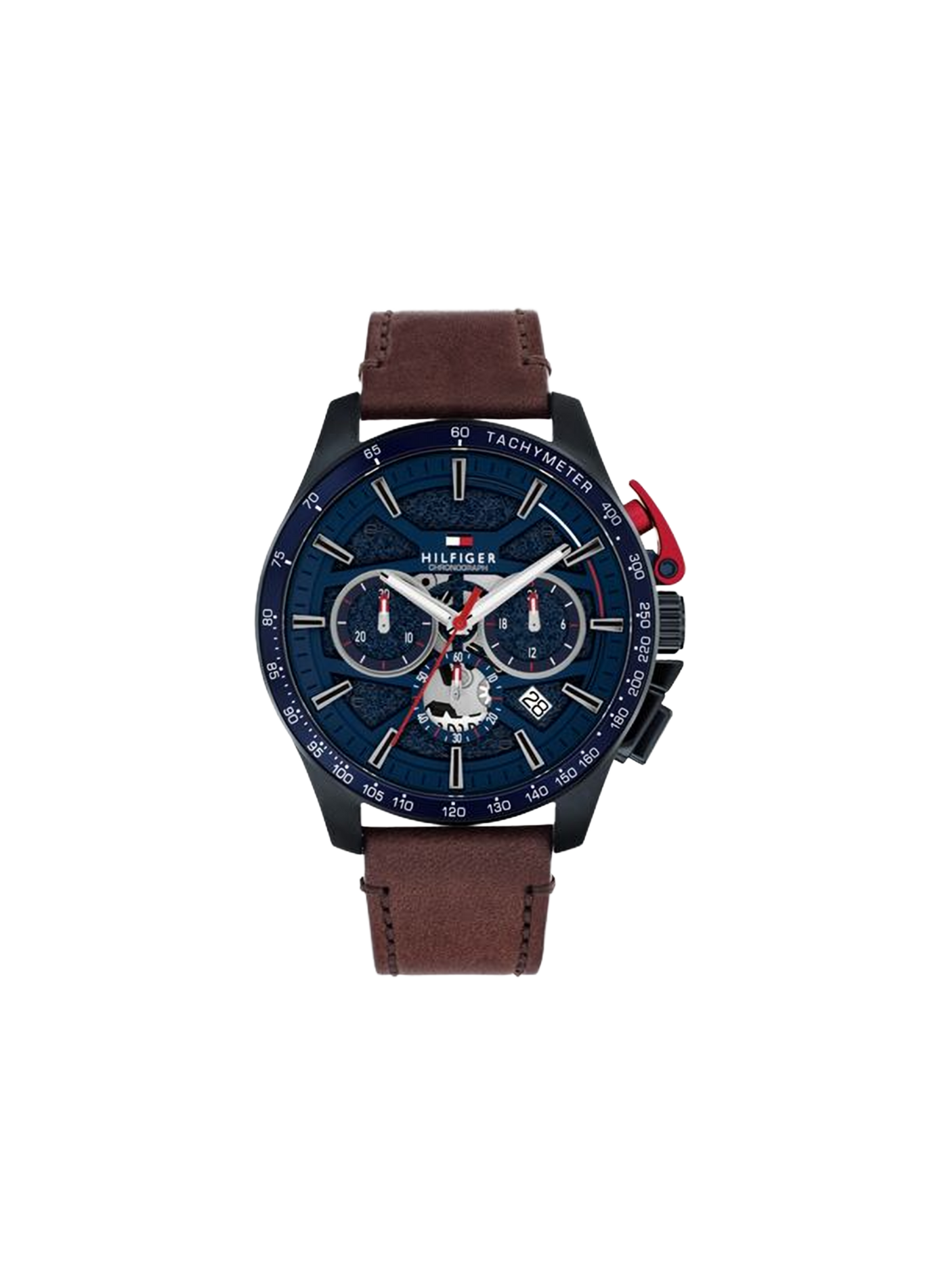 Montre Bank en cuir TOMMY HILFIGER MONTRES Marron