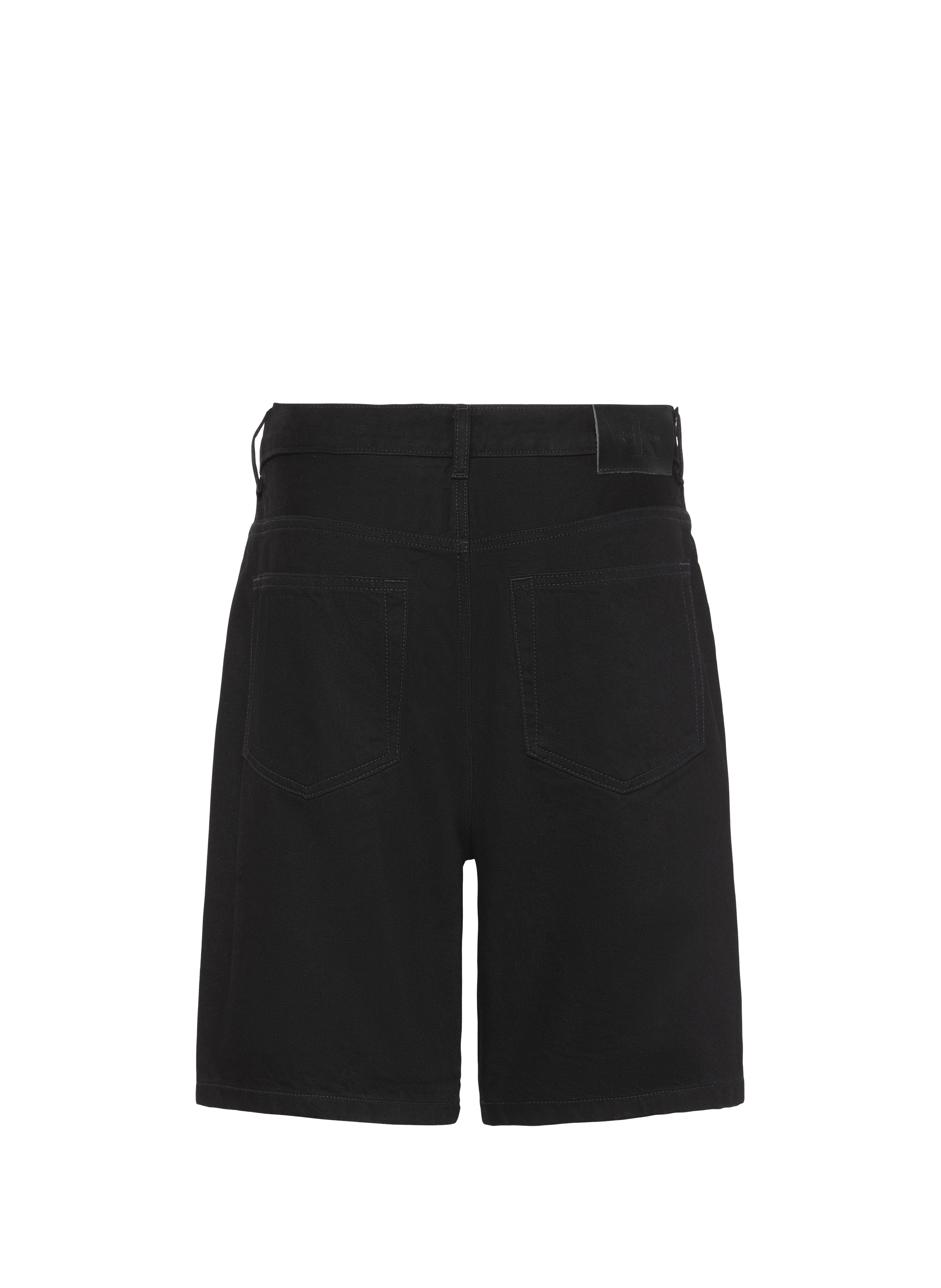 Straight 90s cotton Bermuda shorts CALVIN KLEIN Black