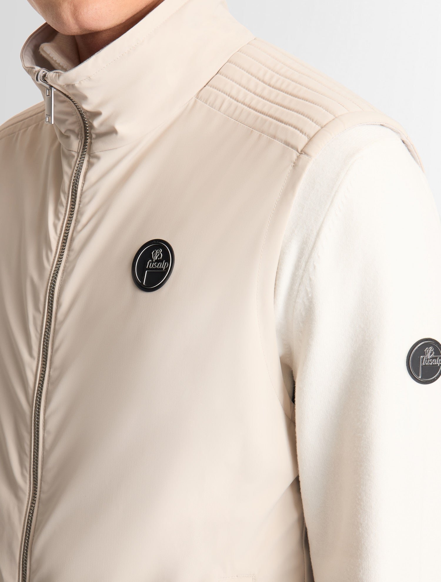 Veste sans manches latma col montant coupe regular FUSALP Blanc