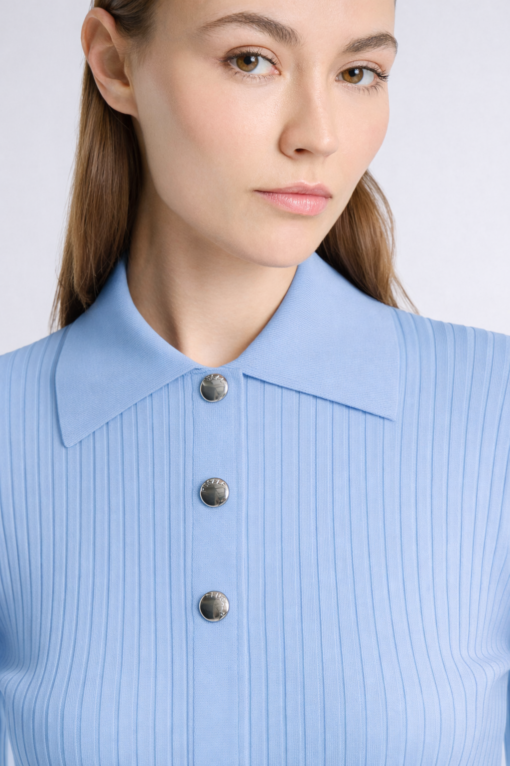 Polo manches courtes vera col polo coupe ajustée FUSALP Bleu