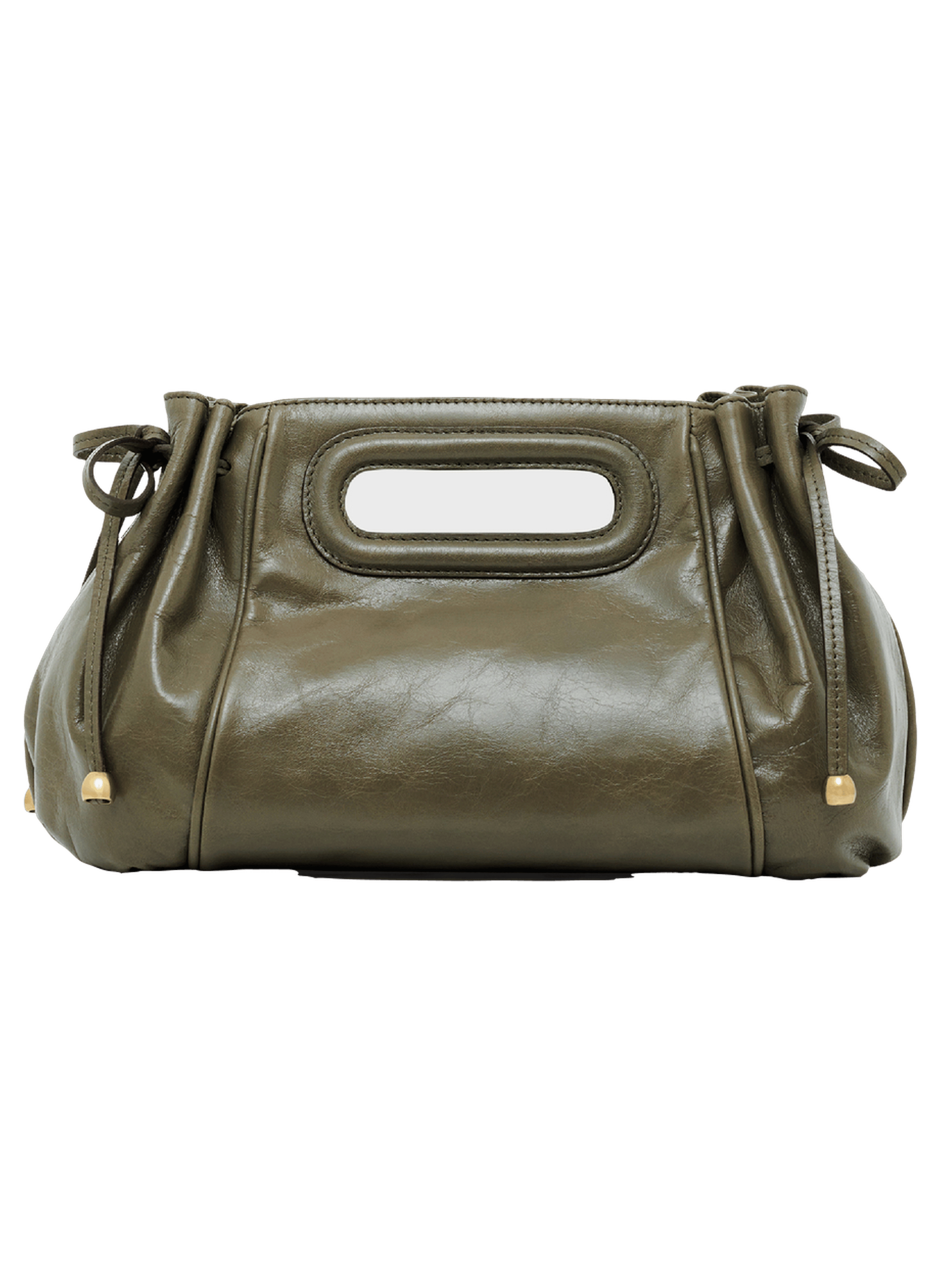 Sac à main en cuir effet froissé - mini dany GERARD DAREL Kaki