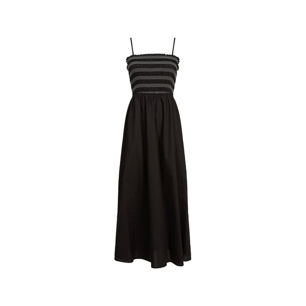Robe longue à fines bretelles en coton Robe longue à fines bretelles en coton