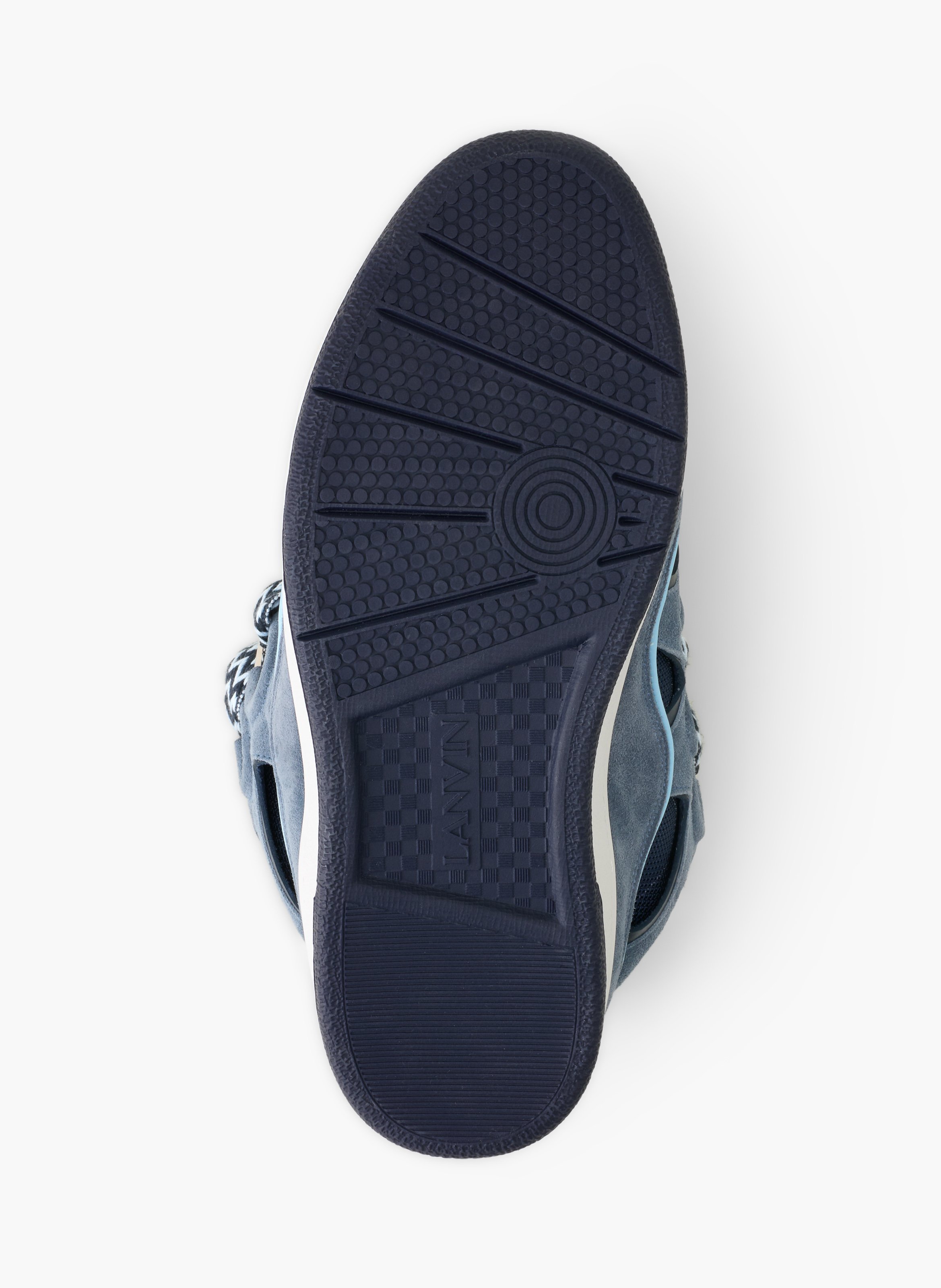 Sneakers curb en cuir LANVIN Gris