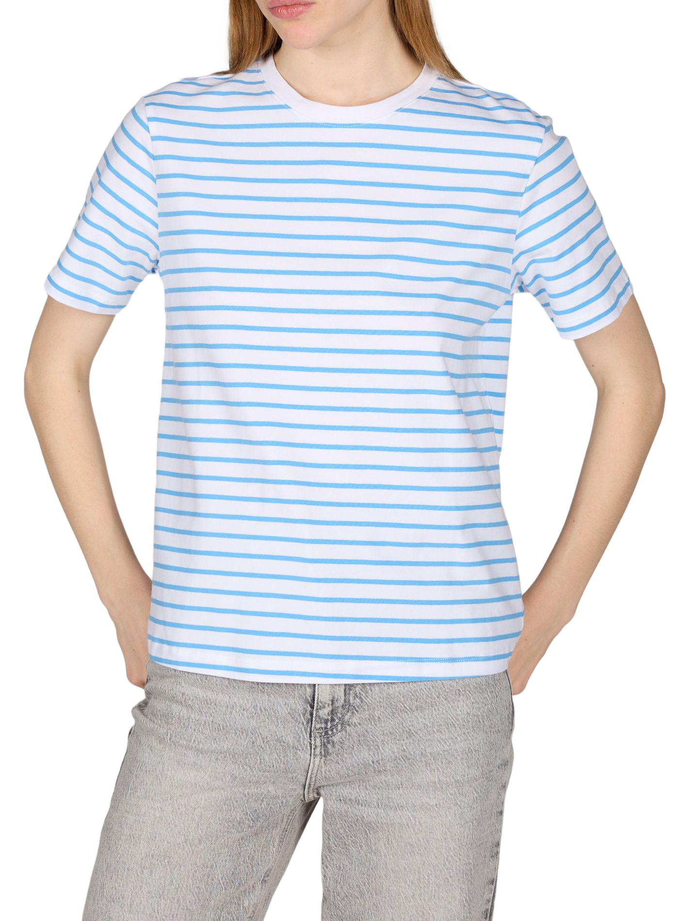 T-shirt à rayures Vinora VILA Bleu
