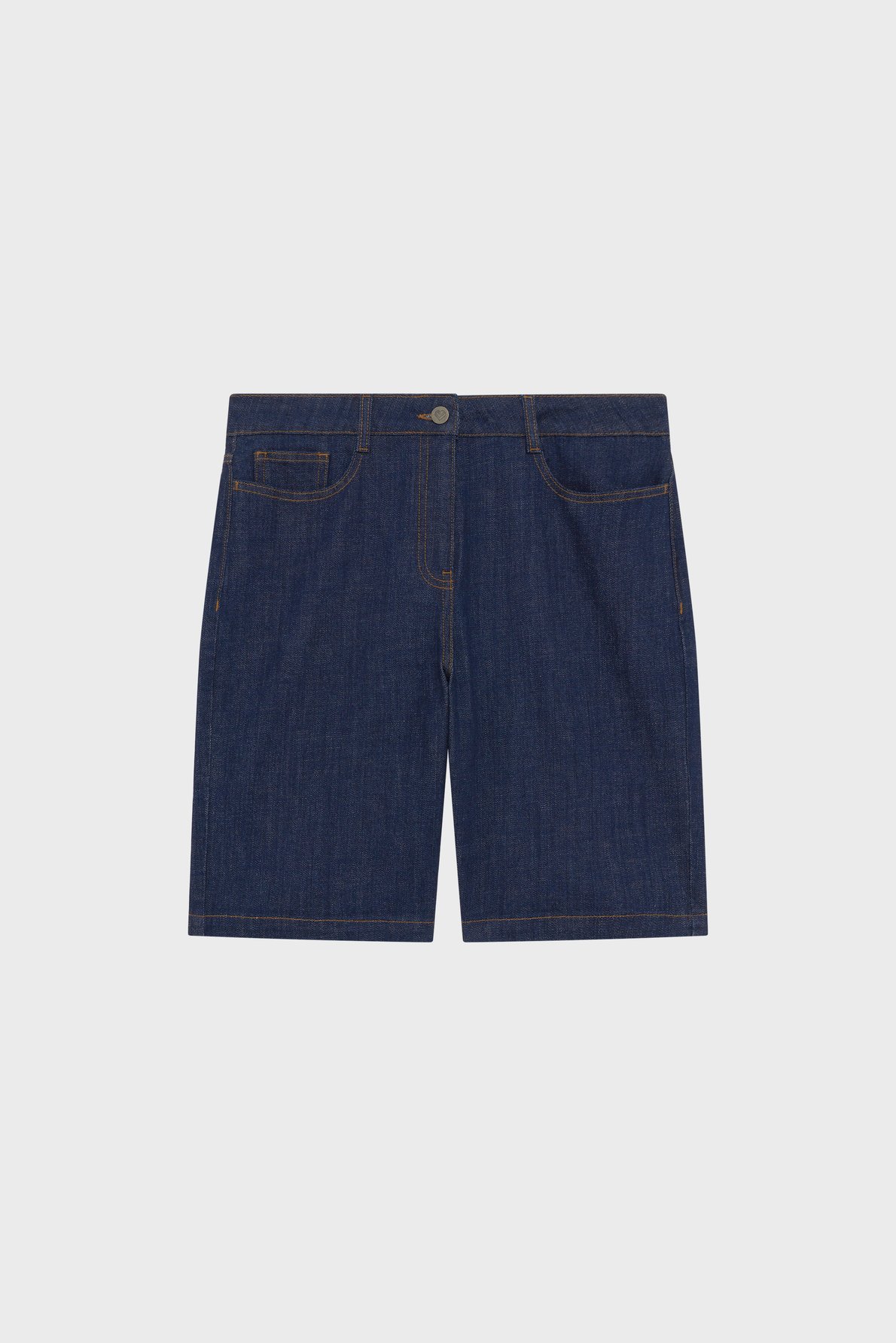 Bermuda en denim brut - bayaia Bleu