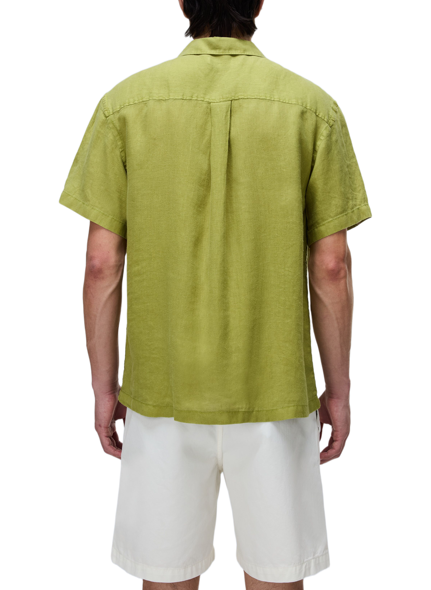 Chemise droite G-Linen en lin NAPAPIJRI Kaki