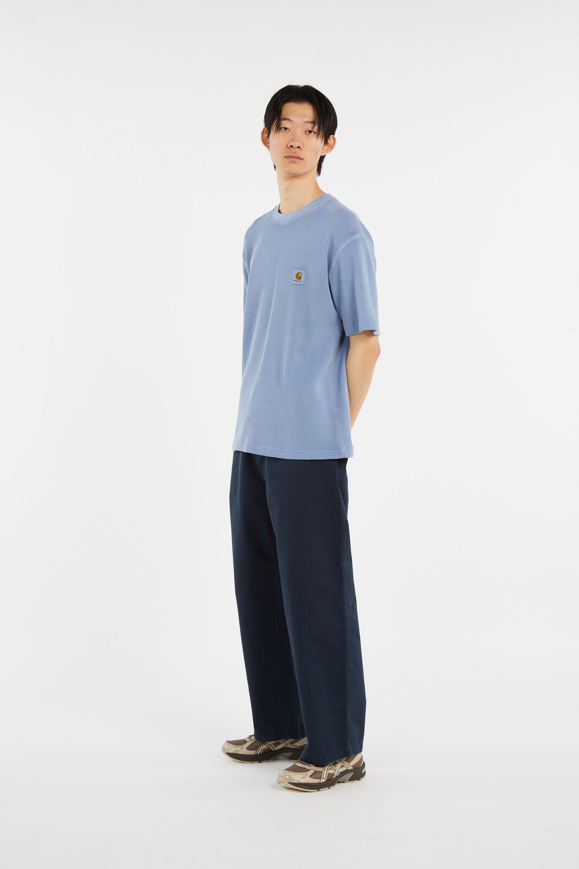 T-shirt s/s nelson waffle t-shirt CARHARTT WIP Bleu