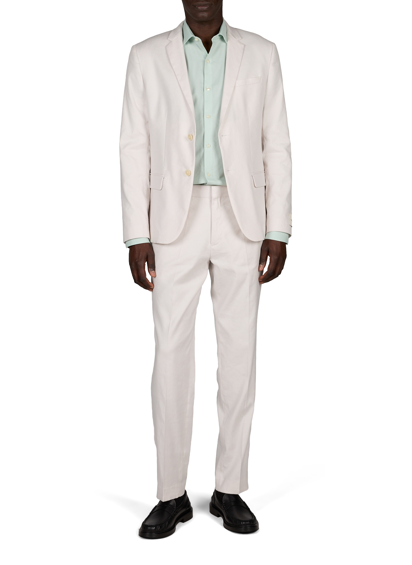Slim trousers with sharp pleats CALVIN KLEIN Beige