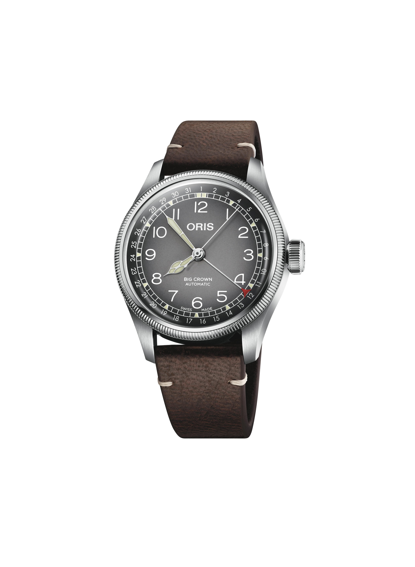Montre automatique Oris Big Crown Cervo Volante en cuir ORIS Gris