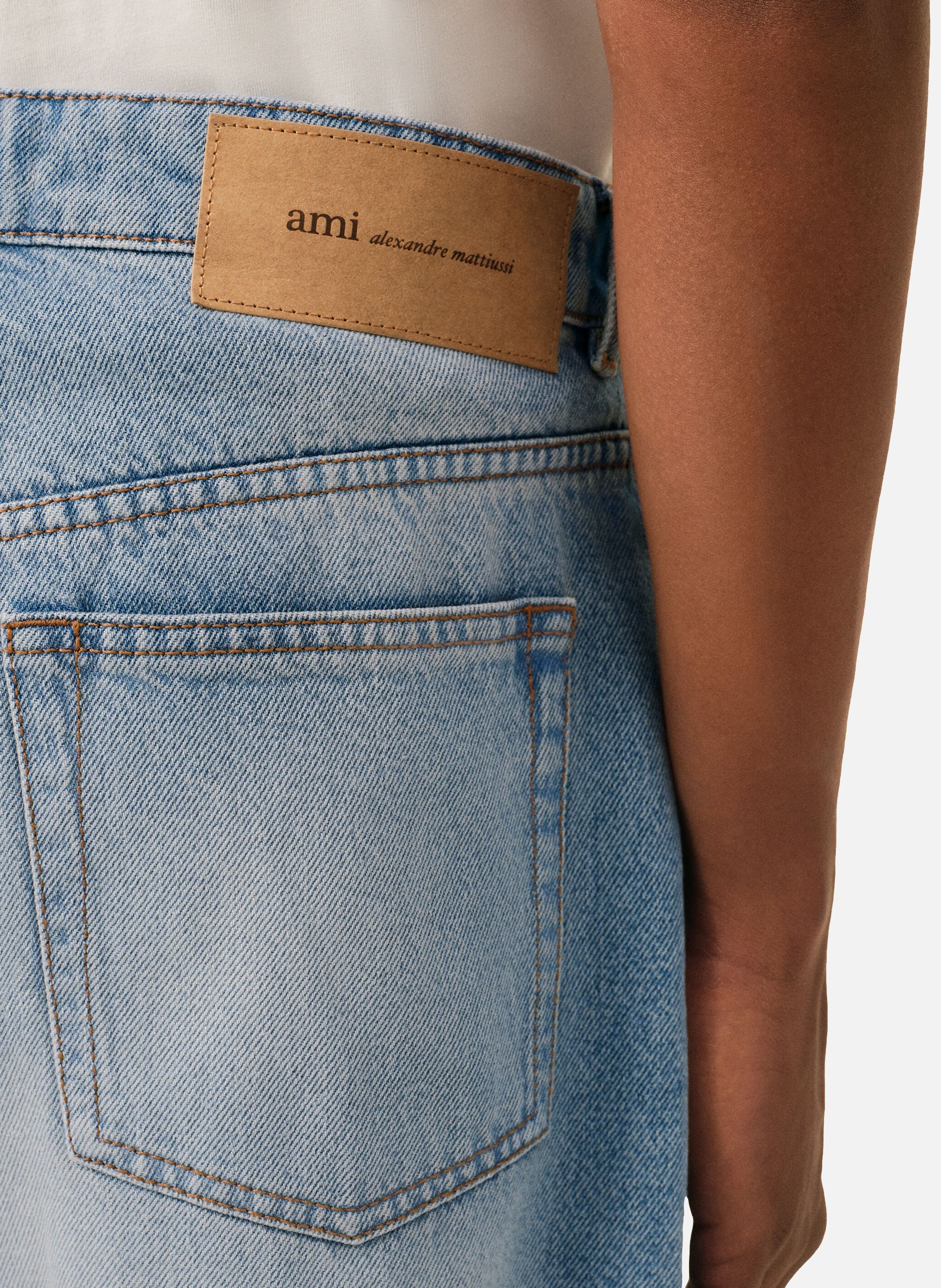 Jean coupe large AMI PARIS Bleu