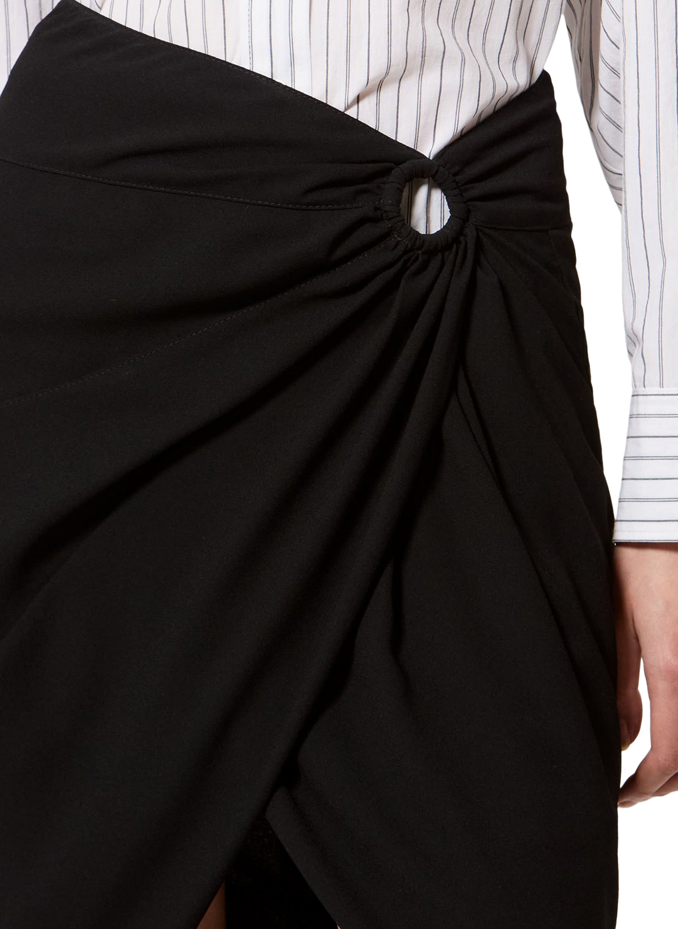 Kurzer Rock mit Schleife ISABEL MARANT Schwarz