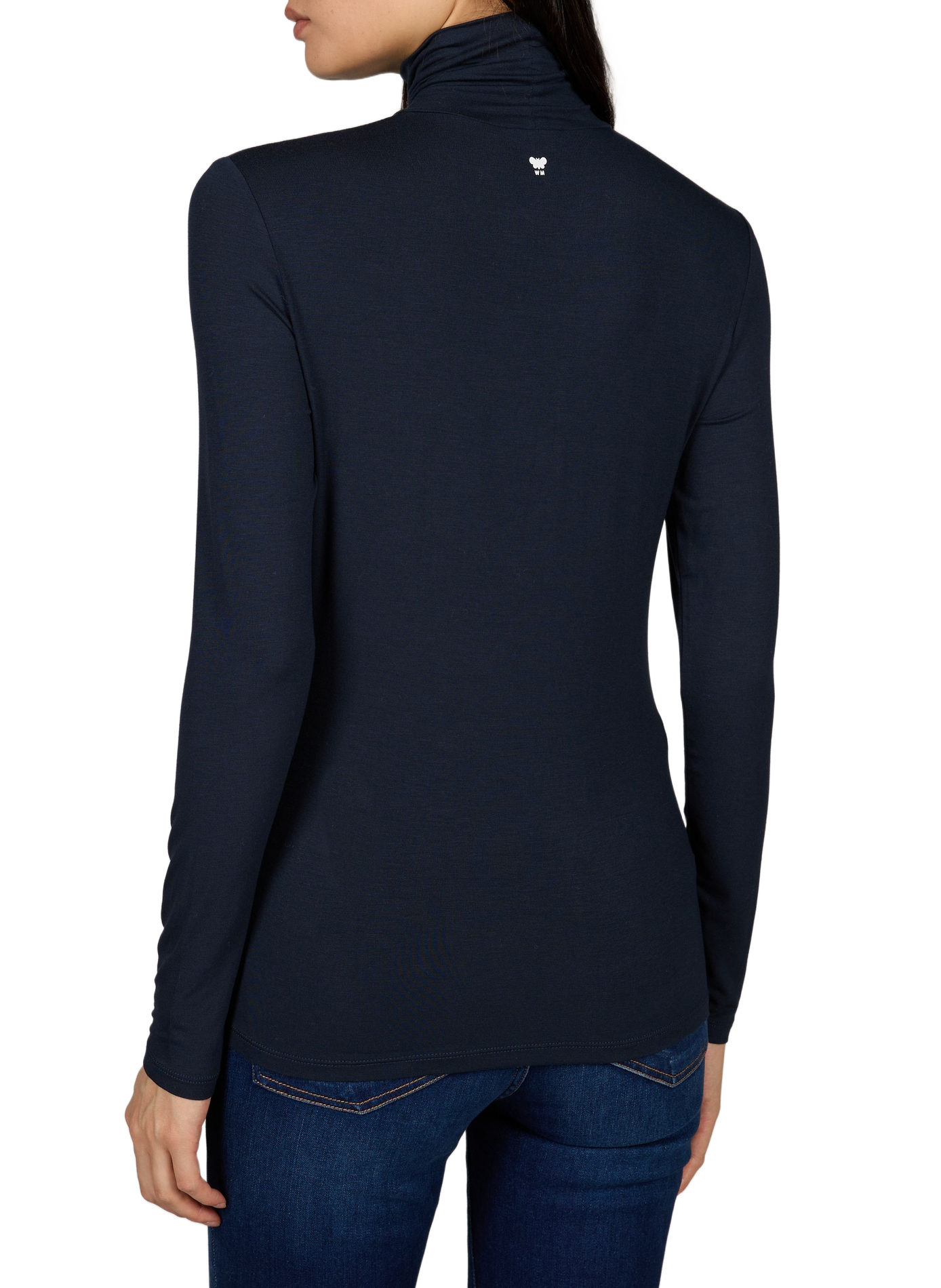 Tee-shirt moulant col roulé MAX MARA WEEK END Bleu
