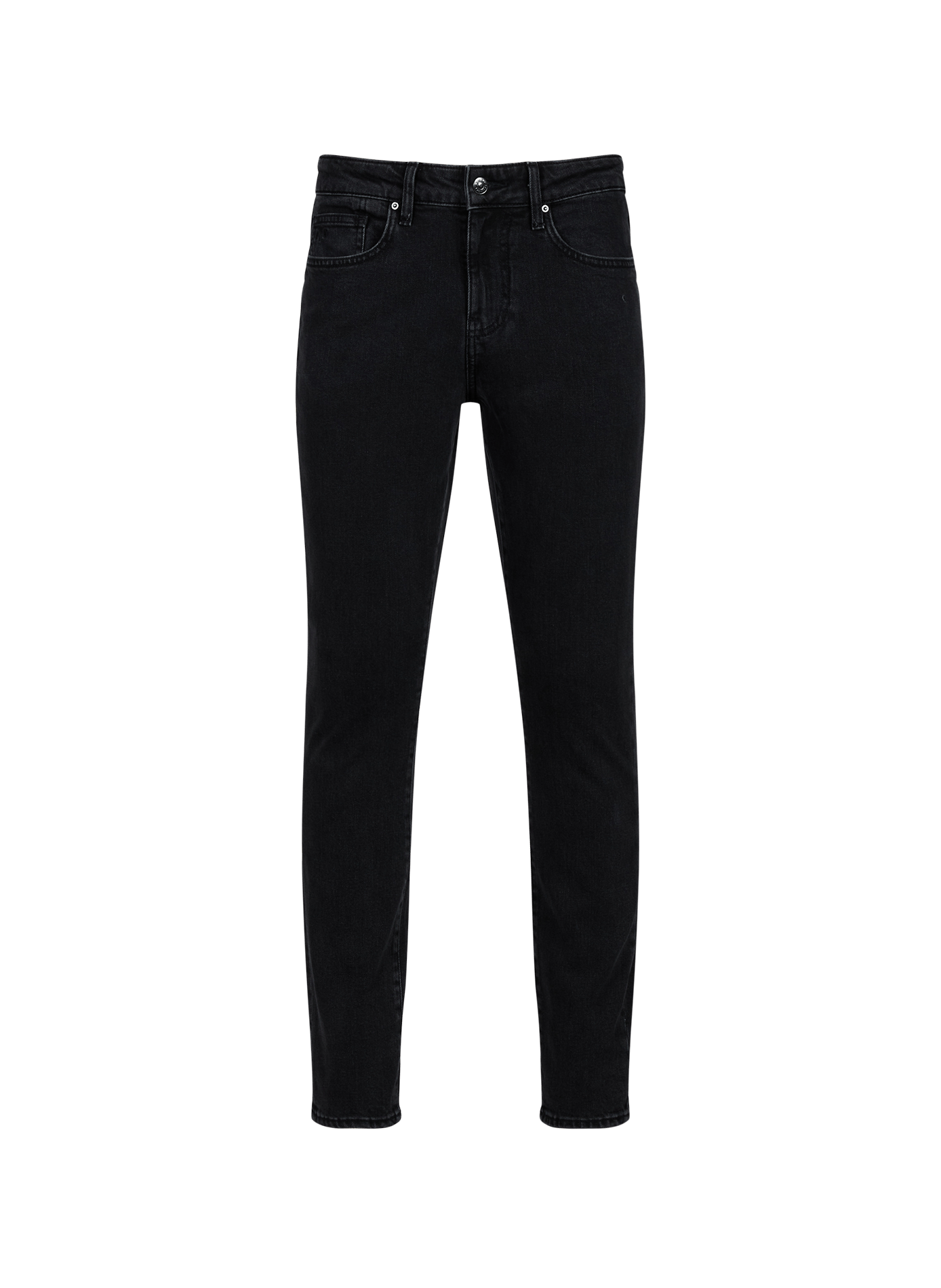 Slim fit jeans van stretch denim in katoen ARMANI EXCHANGE Grijs