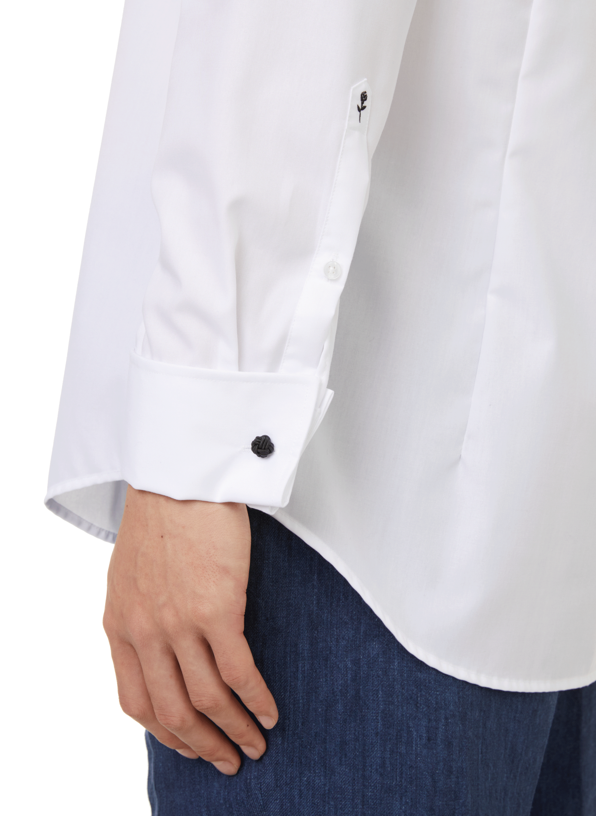 Chemise slim en coton SEIDENSTICKER Blanc