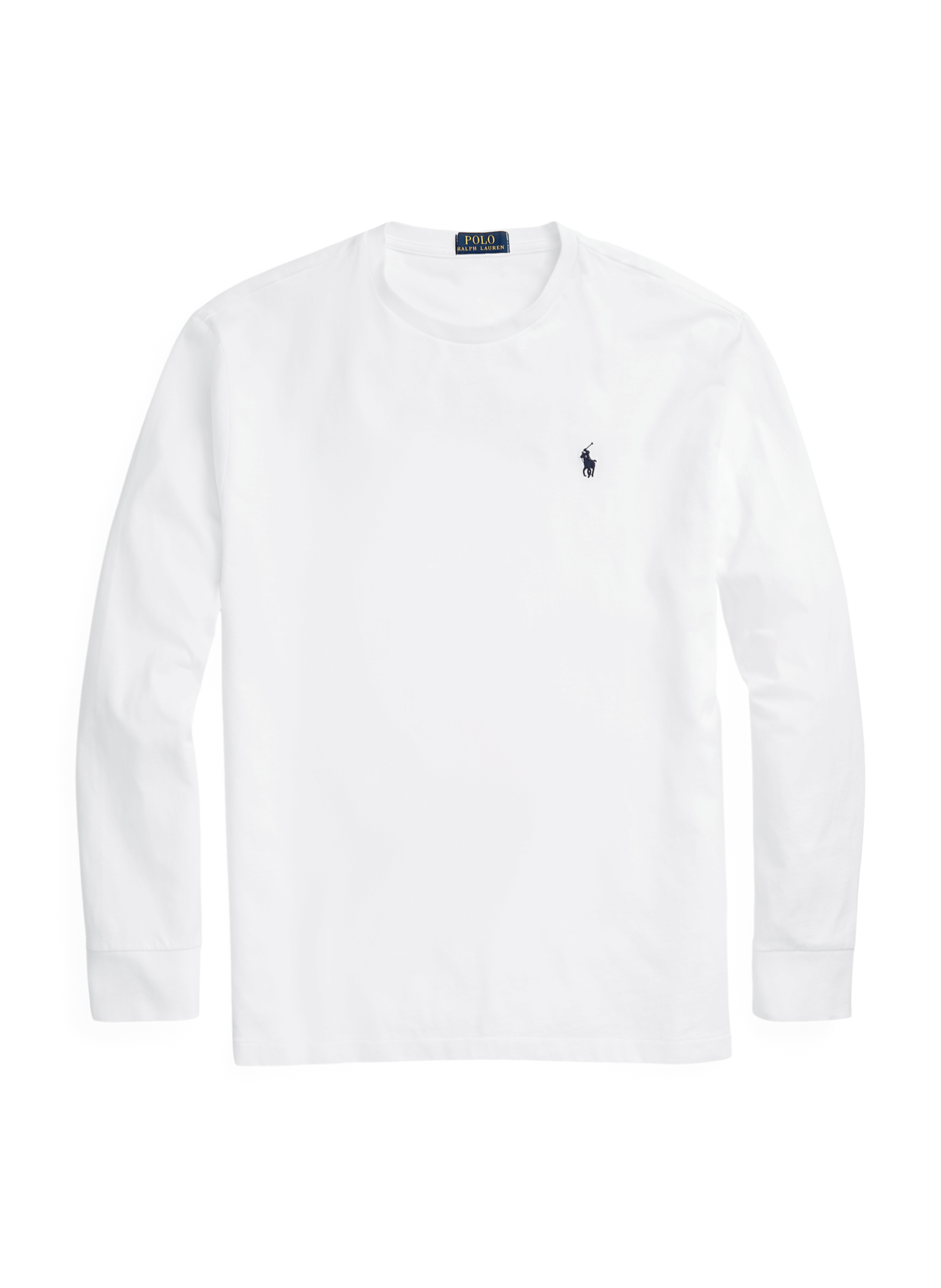 Polo manches longues en coton