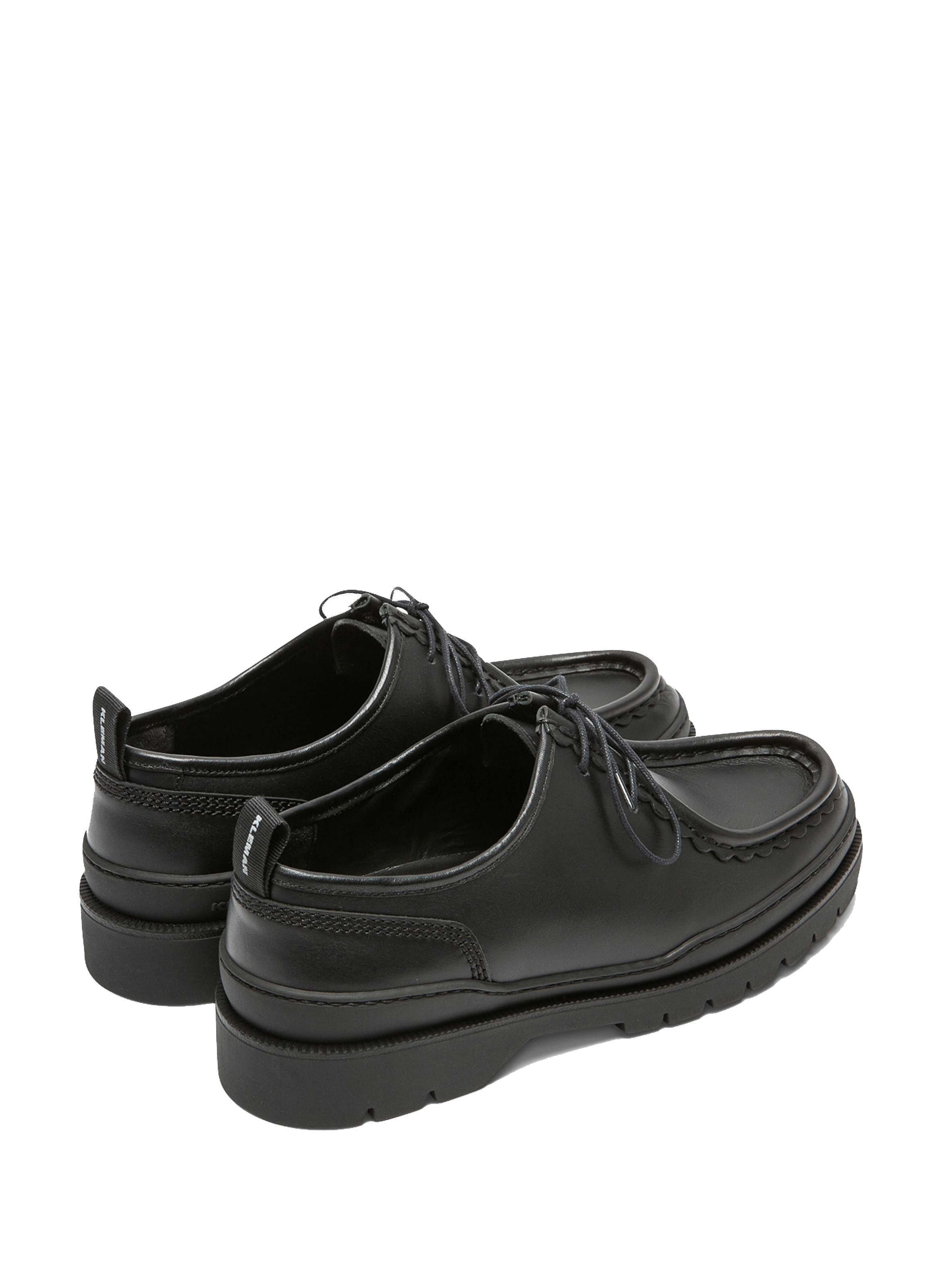 Leather derby shoes  KLEMAN Black