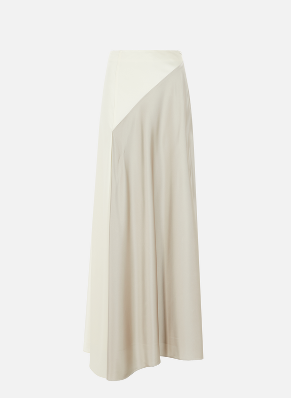 CALVIN KLEIN Asymmetrical long Skirt Beige