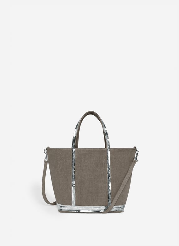 Cabas s zippé en lin Gris by VANESSA BRUNO VANESSA BRUNO Cabas s zippé en lin Gris