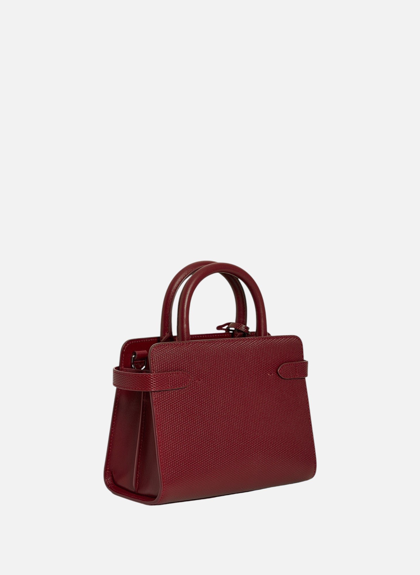 Petit sac à main emilie en cuir signature t LE TANNEUR Rouge