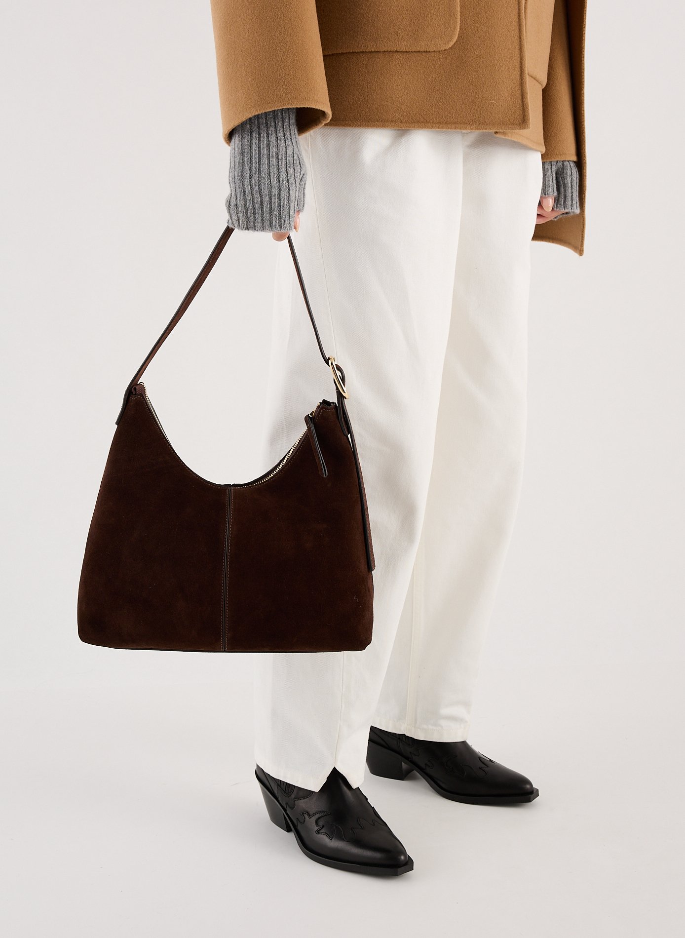 Sac à mains Cara en cuir SAISON 1865 Marron