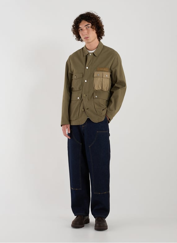 Veste-chemise militaire en coton mélangé | Vert by REPLAY Veste-chemise militaire en coton mélangé Vert