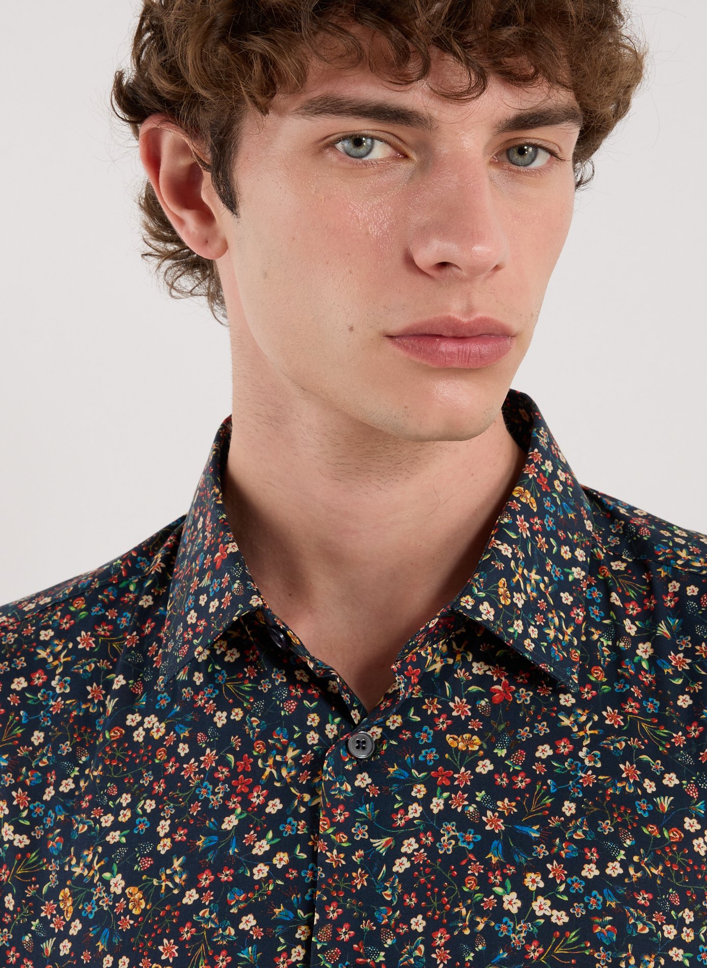 Chemise en coton à imprimé florale  PAUL SMITH Multicolore