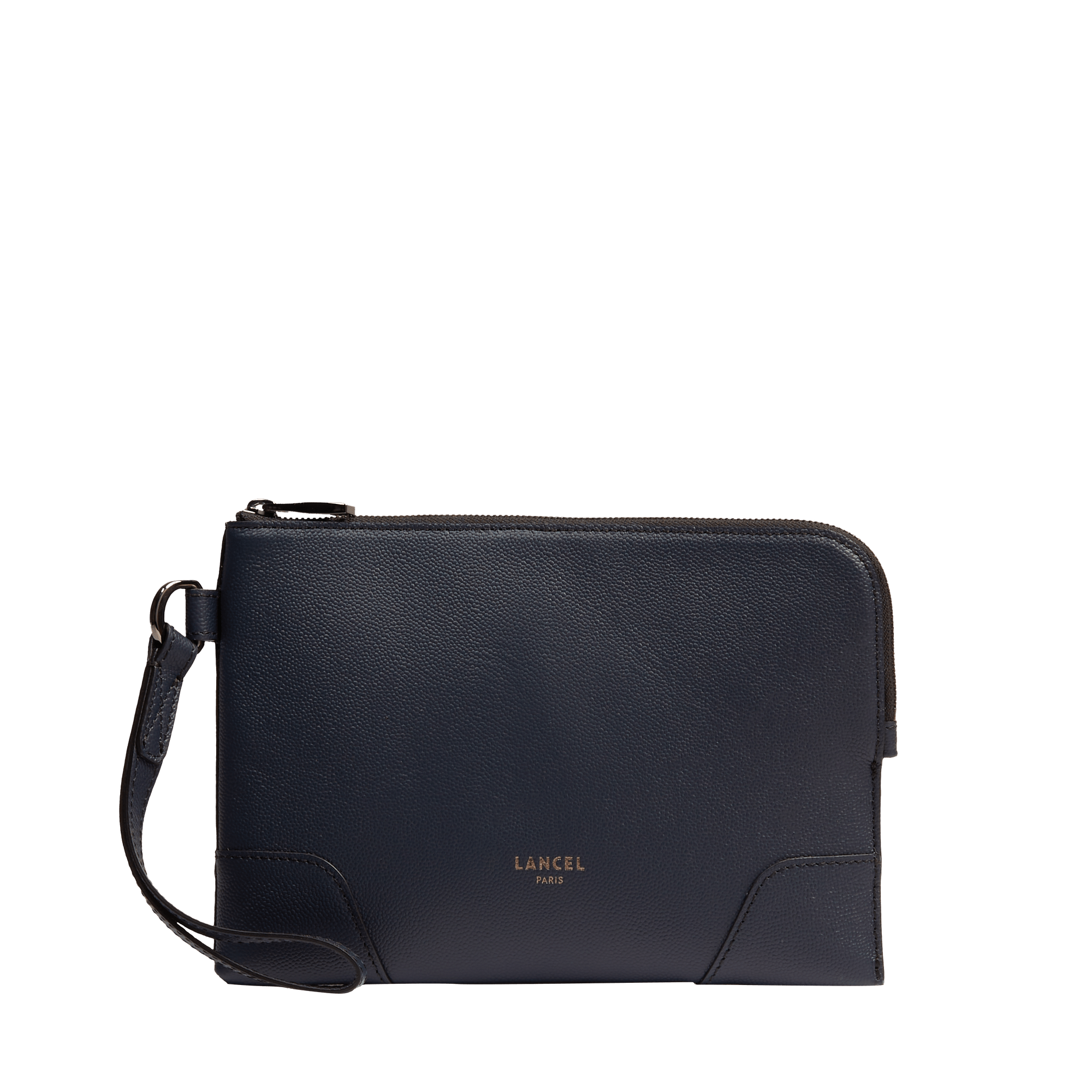 Pochette zippée s charlie de lancel en cuir LANCEL Bleu