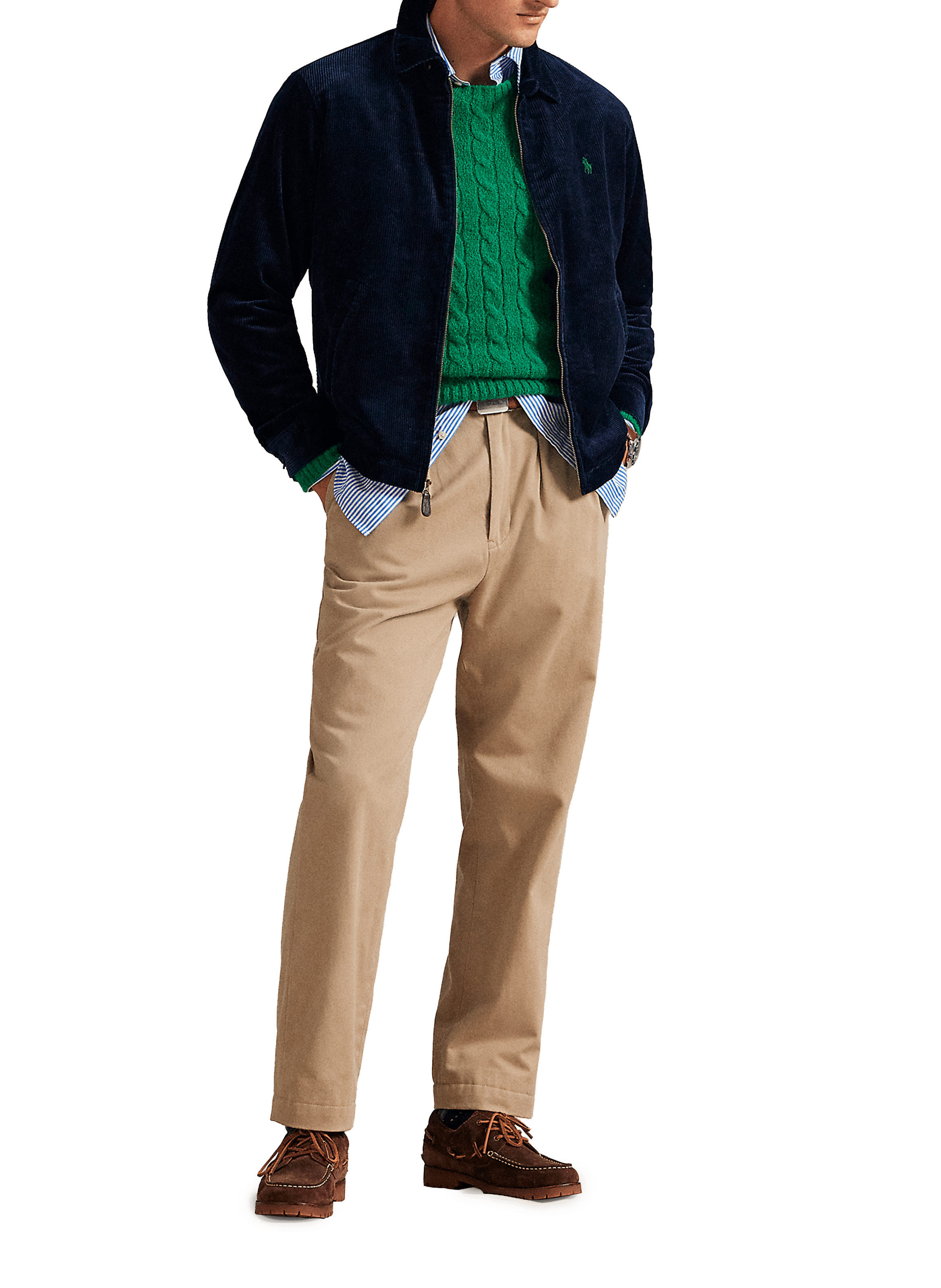 Veste en velours côtelé POLO RALPH LAUREN Bleu