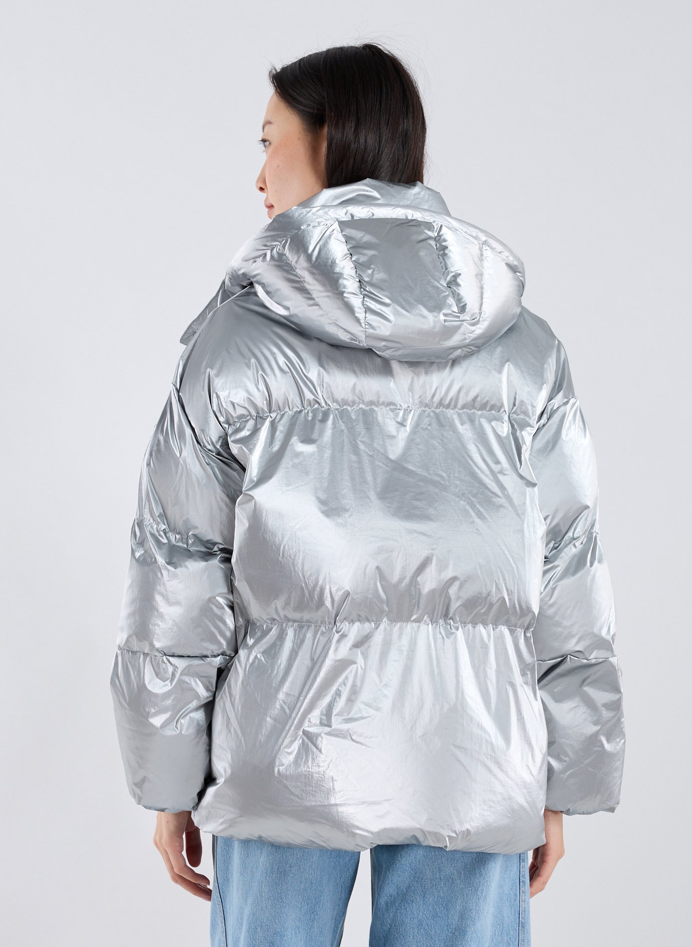 Veste matelassée à capuche amovible OOF WEAR Argent