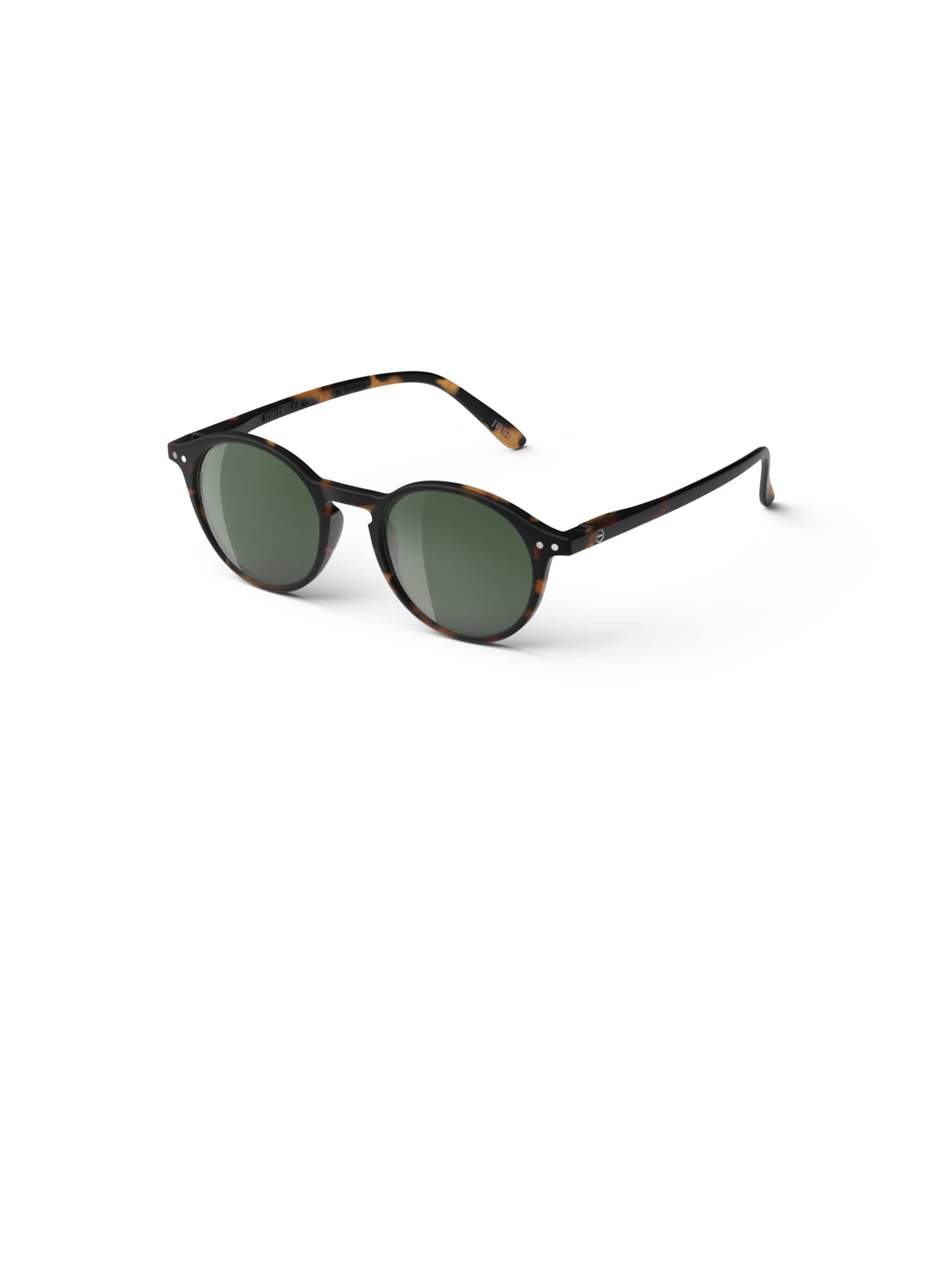 Lunettes de soleil tie and dye arrondies IZIPIZI Marron