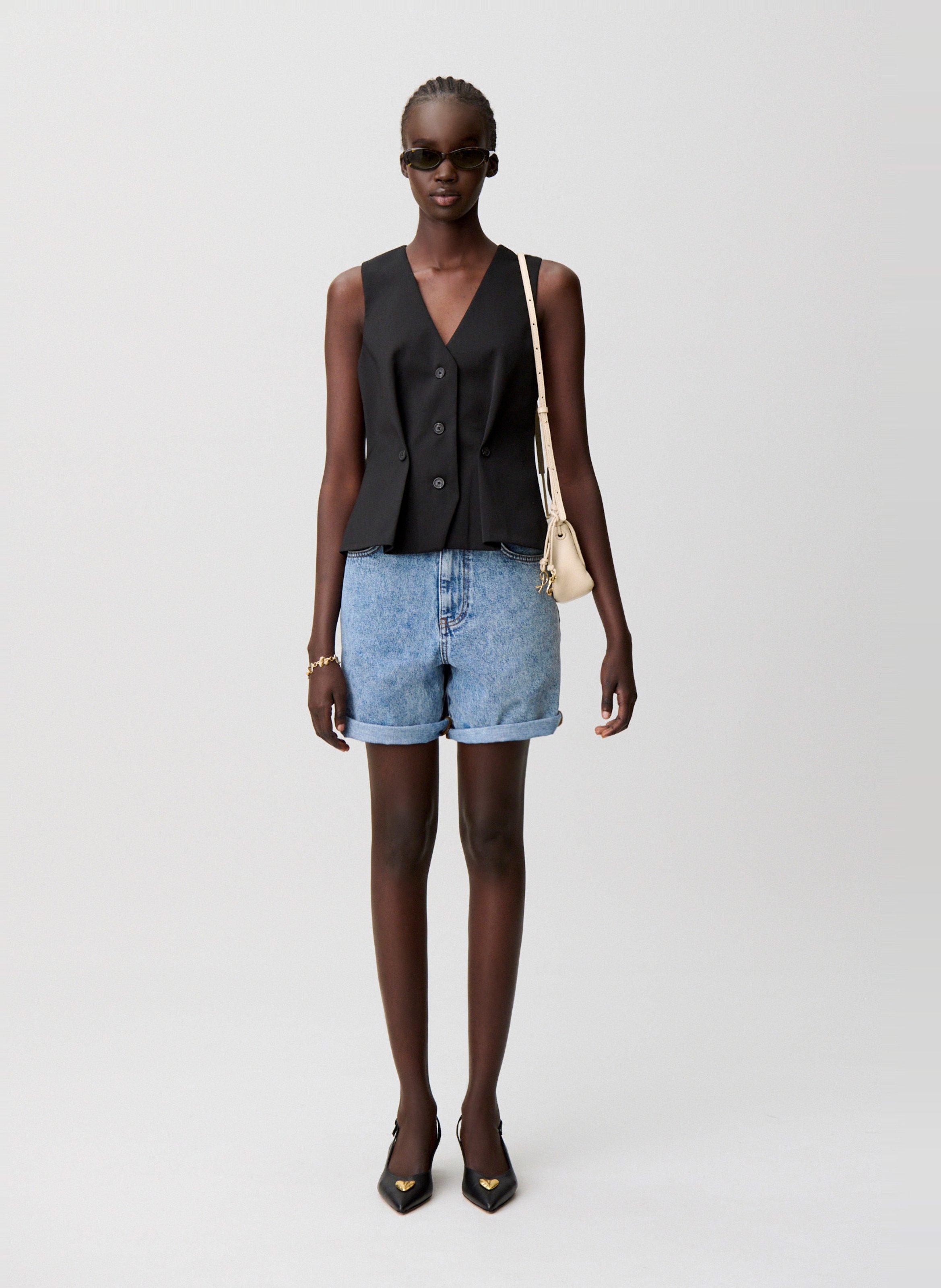 Veste col v CLAUDIE PIERLOT Noir