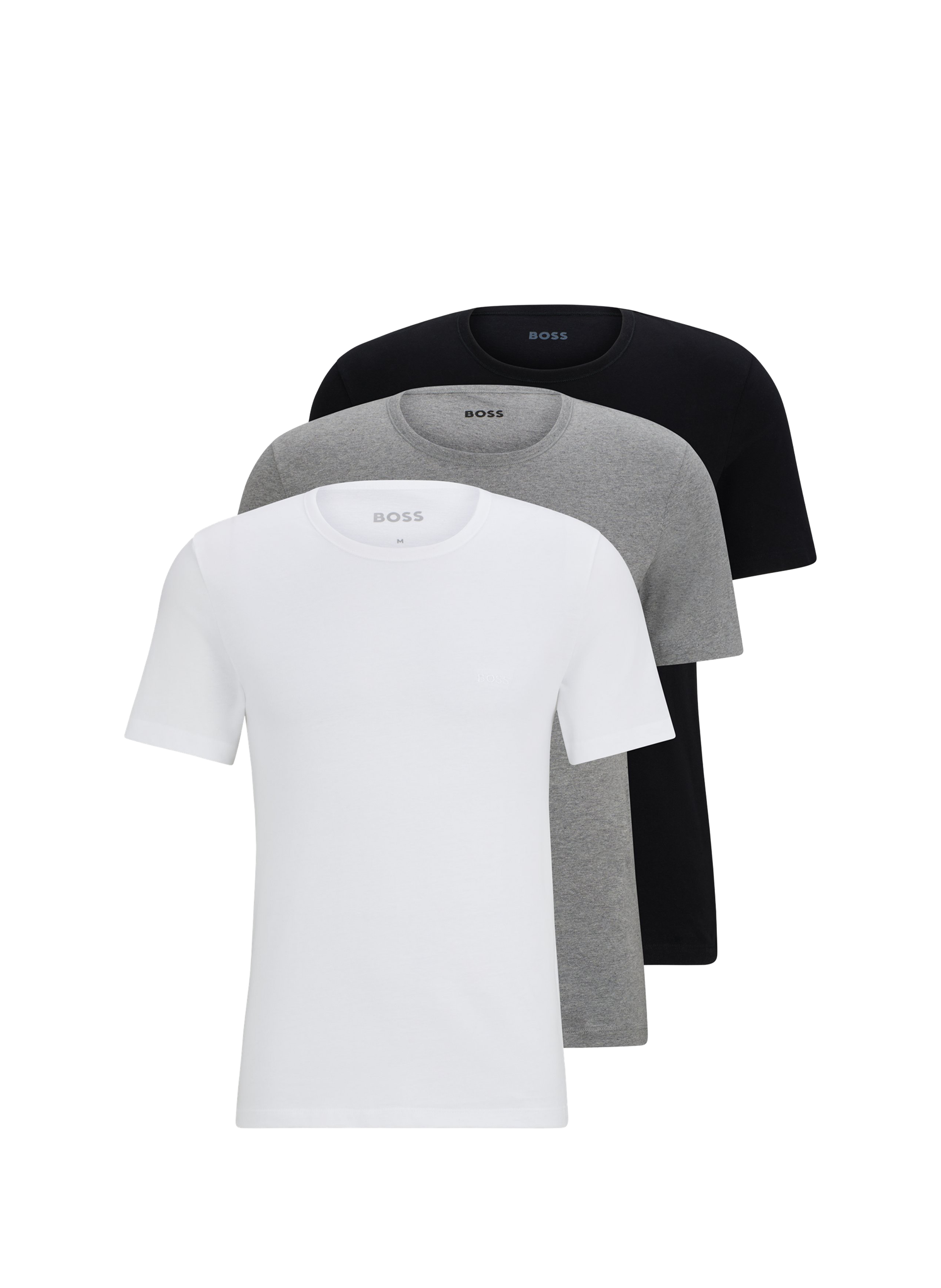Lot de 3 tee-shirt col rond en coton BOSS Multicolore