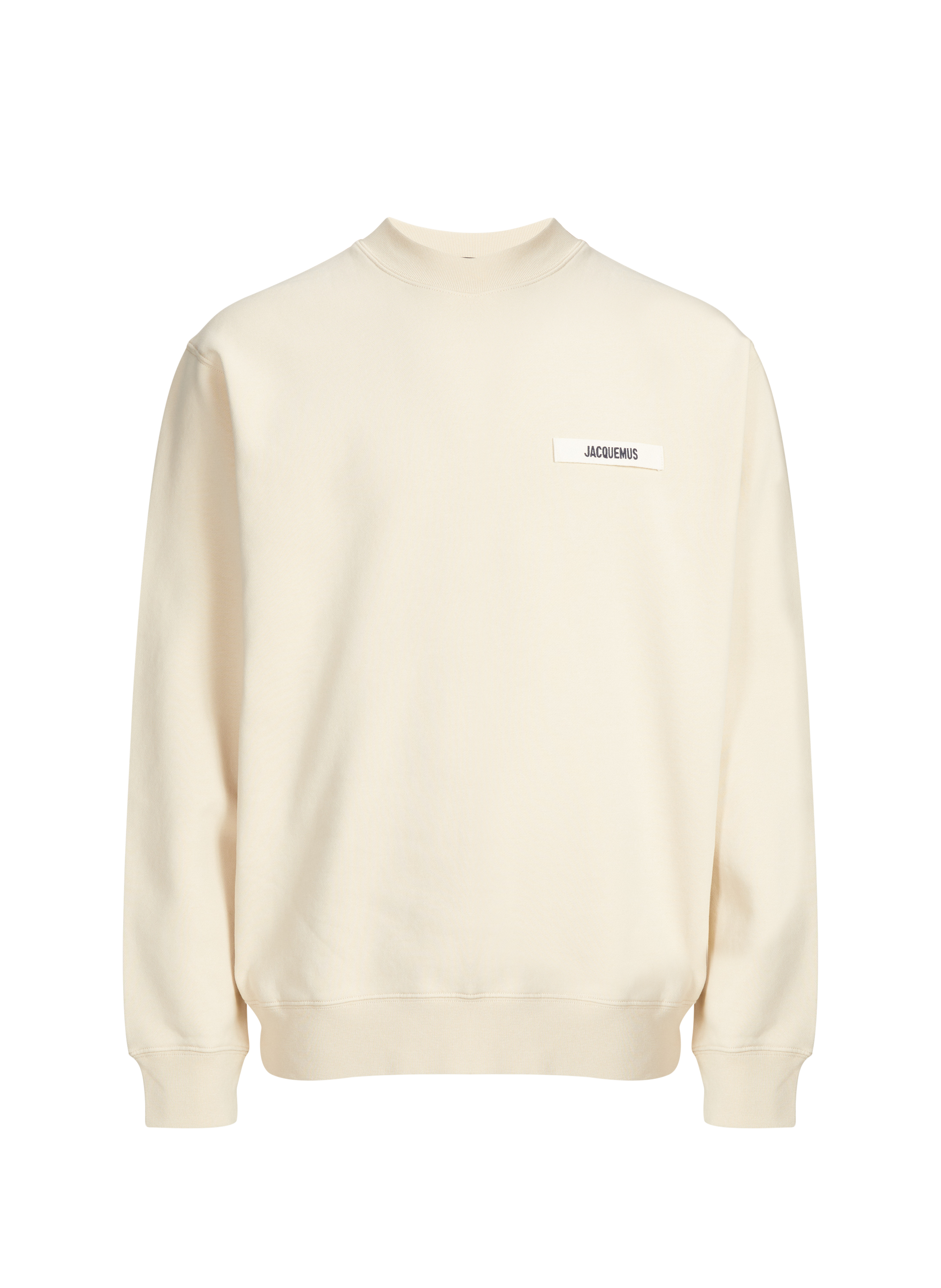 Sweatshirt droit Gros Grain en coton JACQUEMUS Beige