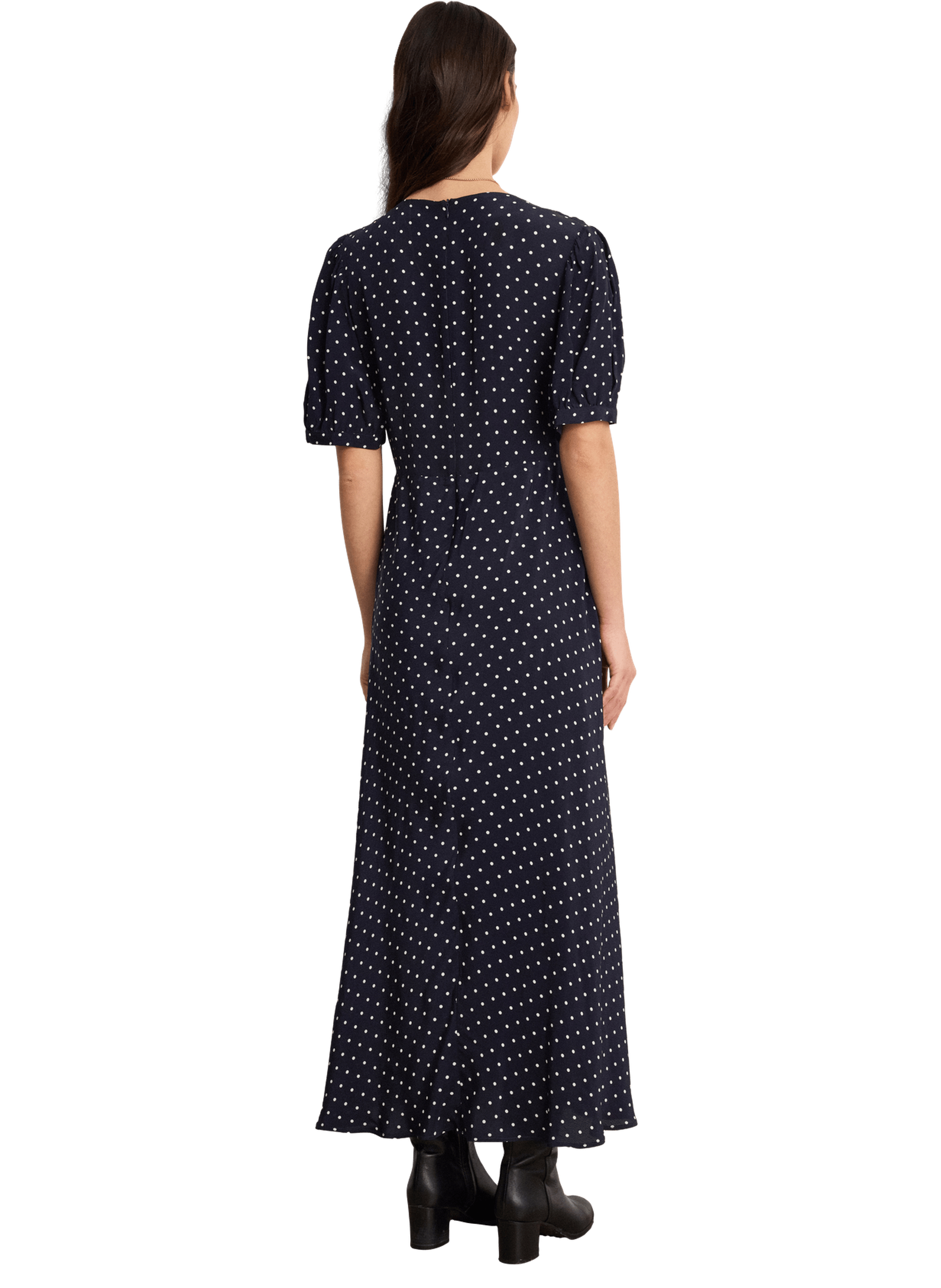 Robe longue à pois - abygail PABLO Bleu