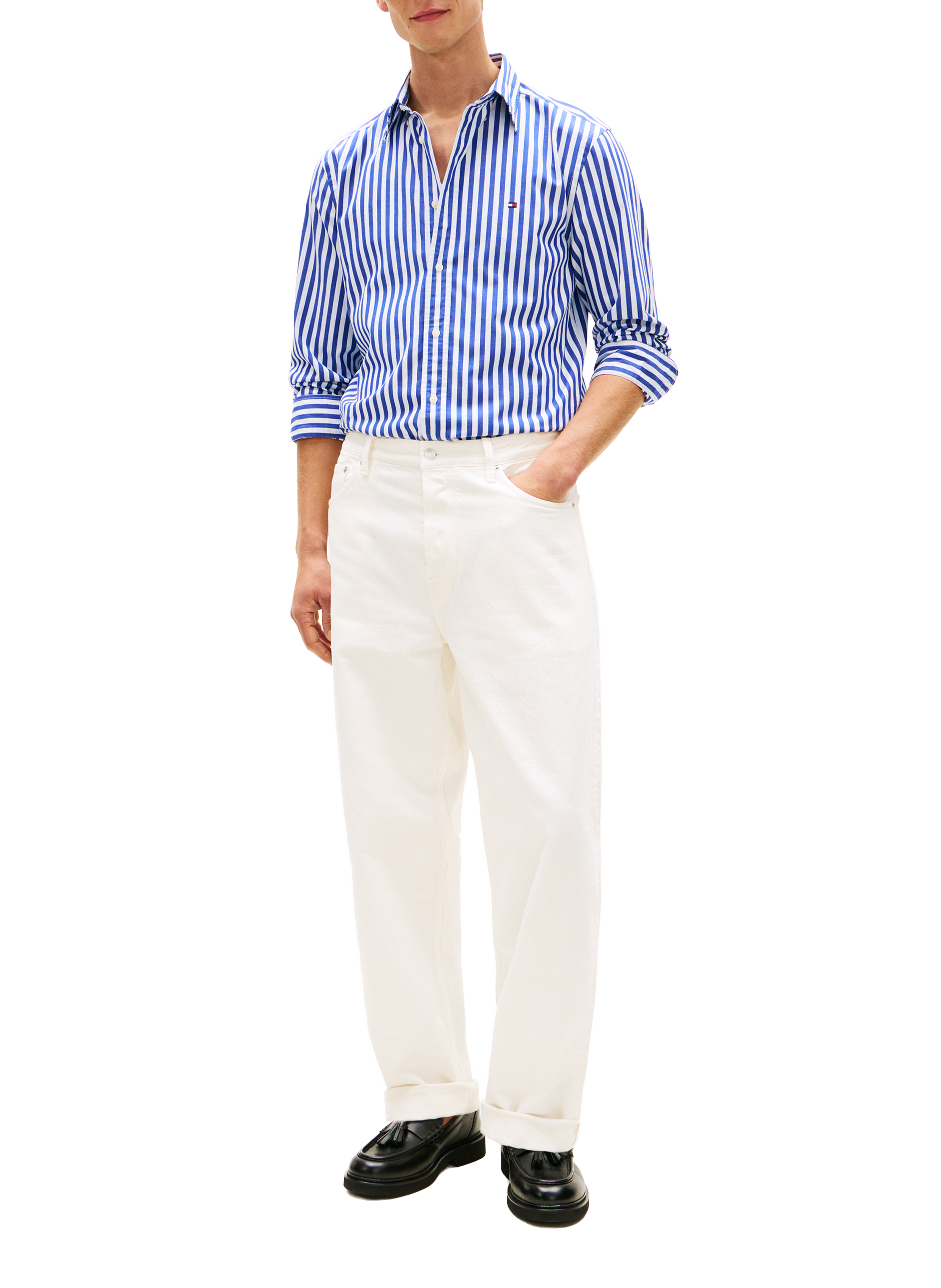 Linen shirt TOMMY HILFIGER Blue