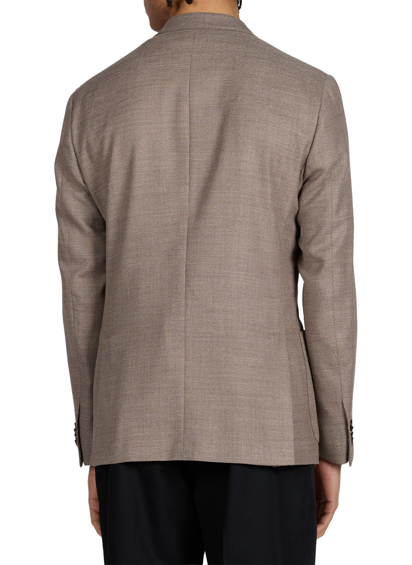Tweed wool blend blazer CORNELIANI Brown