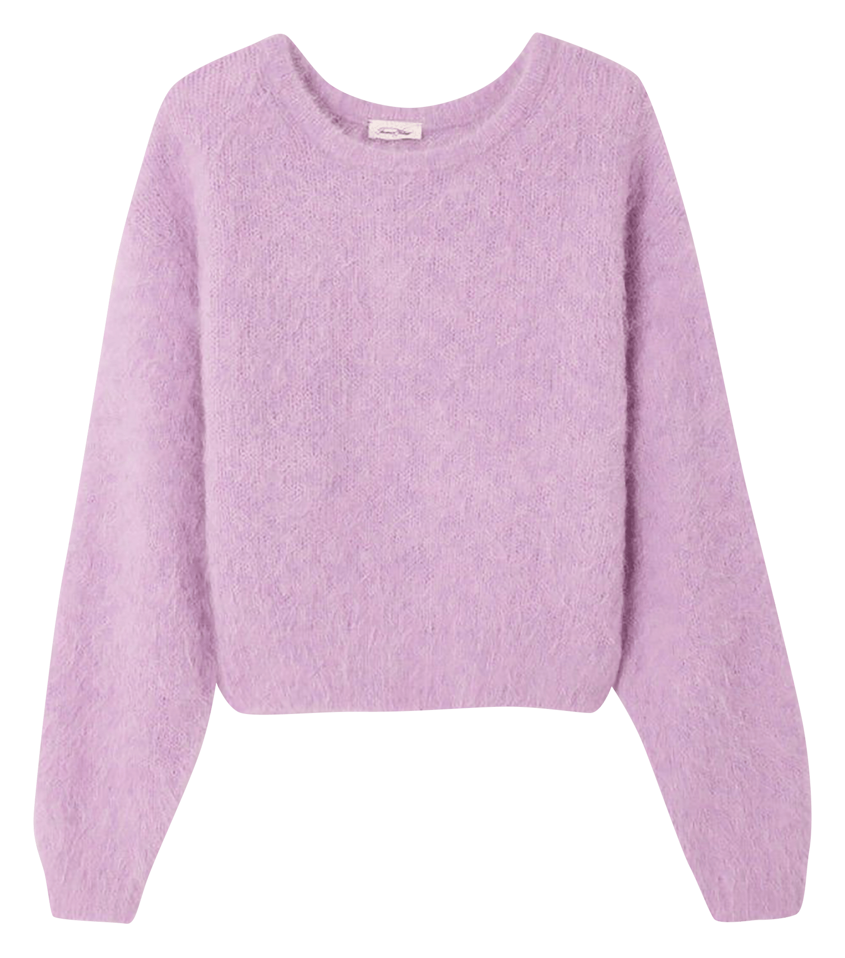 Pull oversize col rond en laine mélangée niby AMERICAN VINTAGE Rose